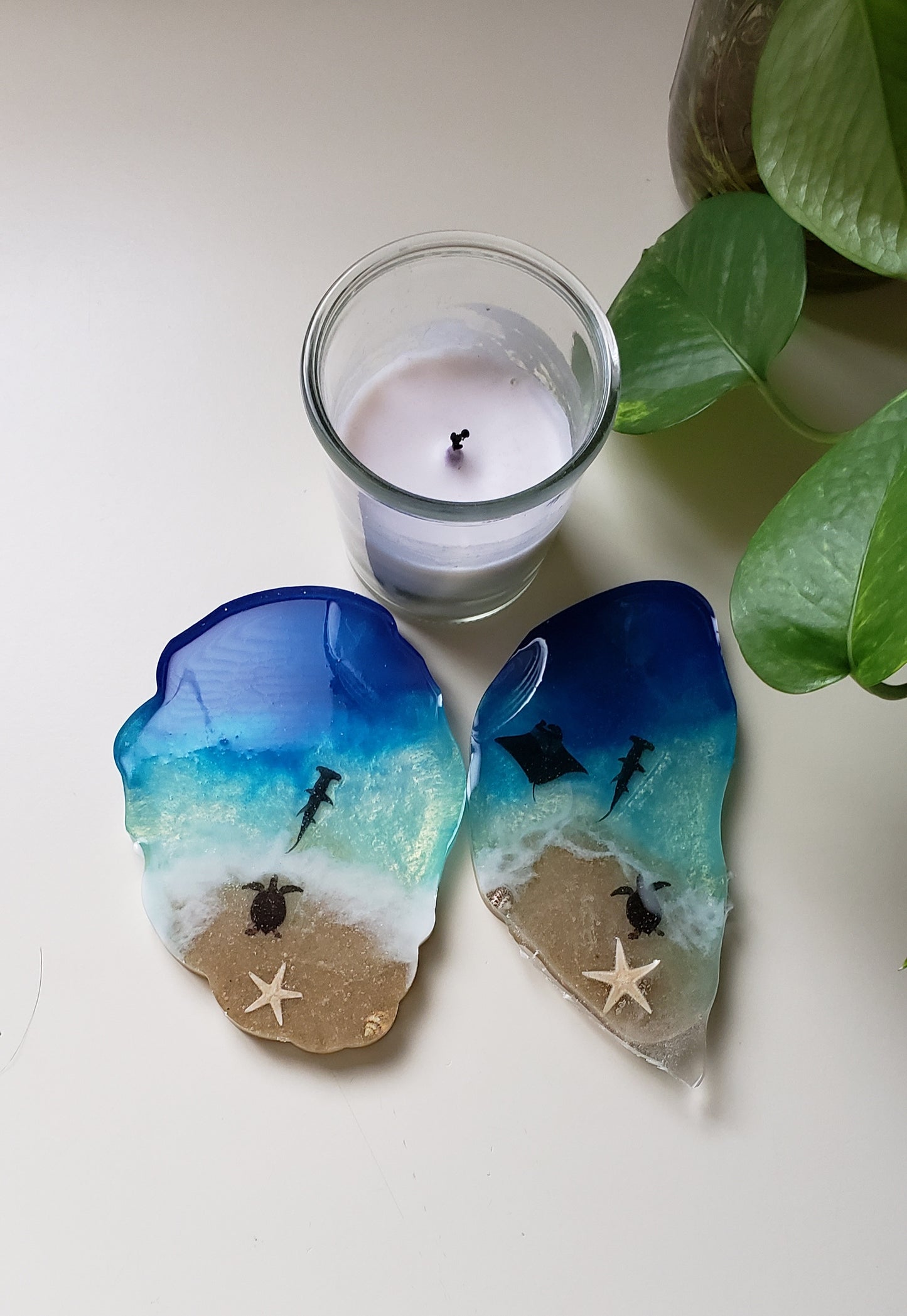 Sea scape coasters /Beach Coasters/Ocean coasters