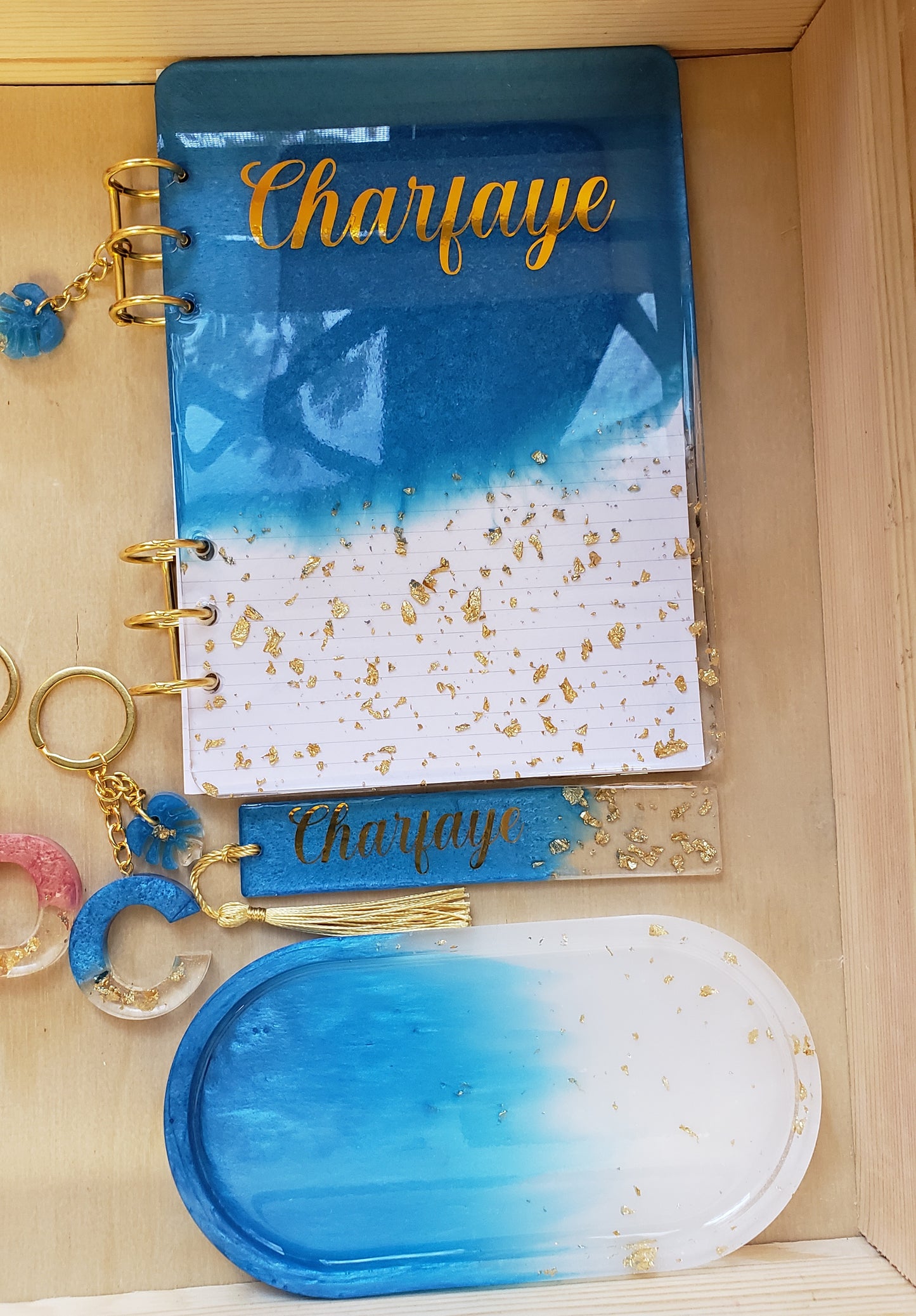 Personalized resin Gift Set / bridesmaids gift sets/ Gift sets