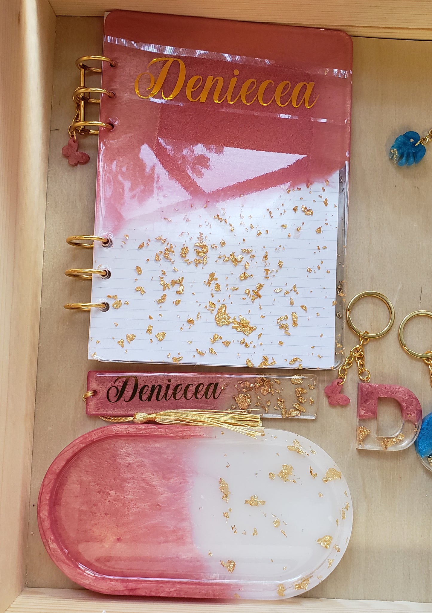 Personalized resin Gift Set / bridesmaids gift sets/ Gift sets