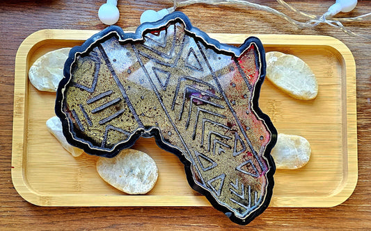 Africa Tray/ Afro Queen tray