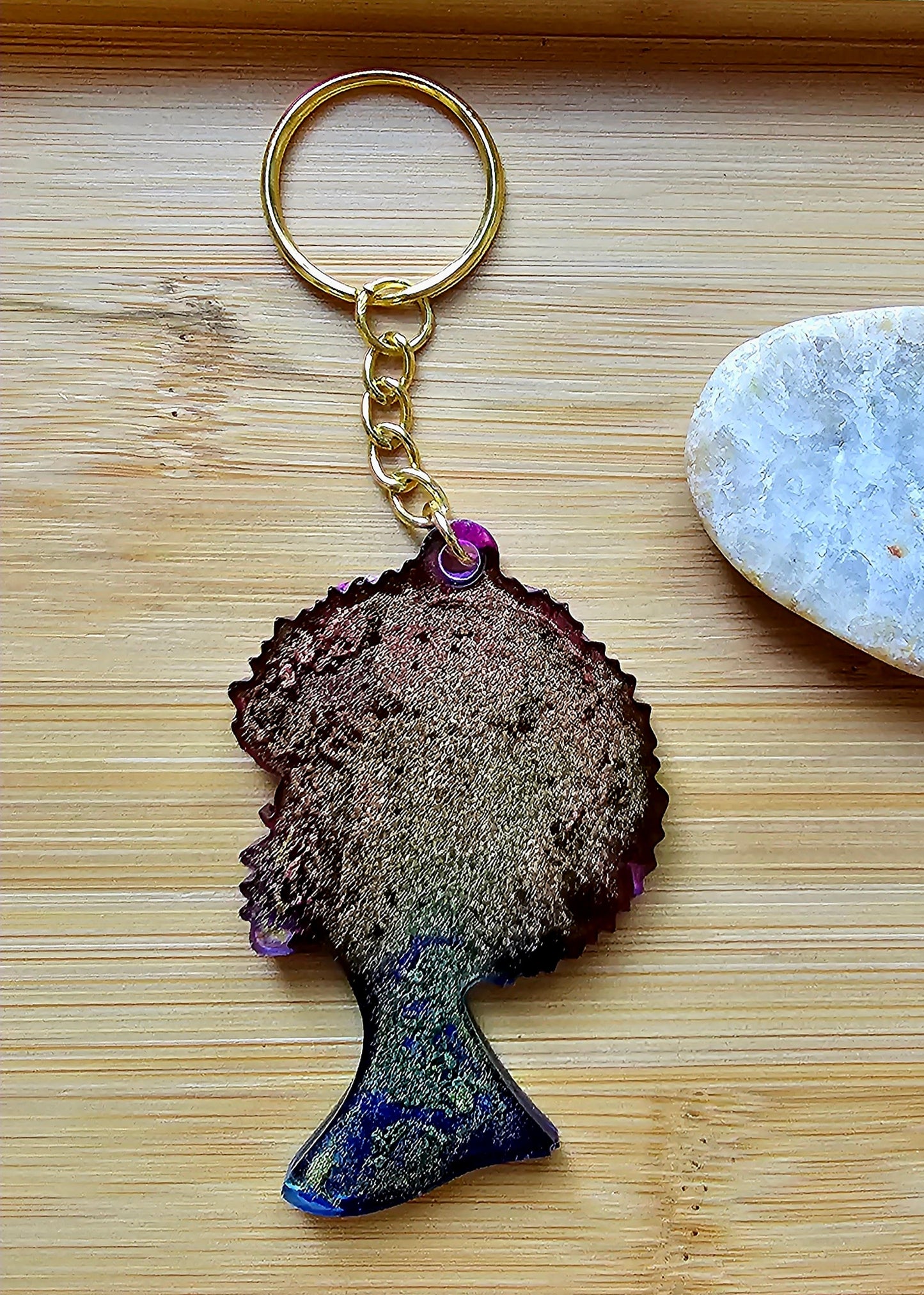 Afro queen keychain/ Africa keychain/Afro king keychain