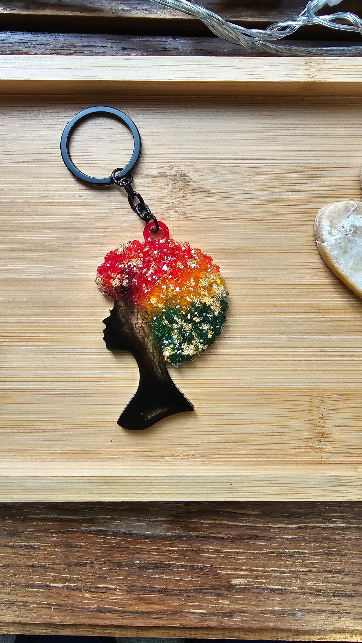 Afro queen keychain/ Africa keychain/Afro king keychain
