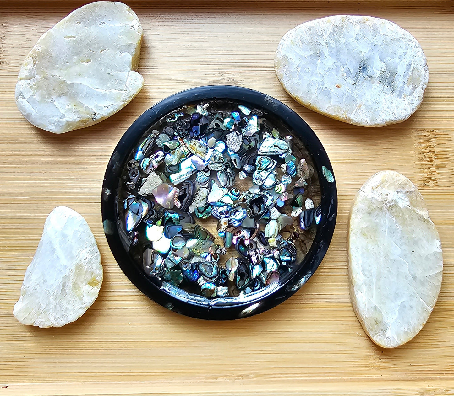 Abalone agate tray/Resin tray