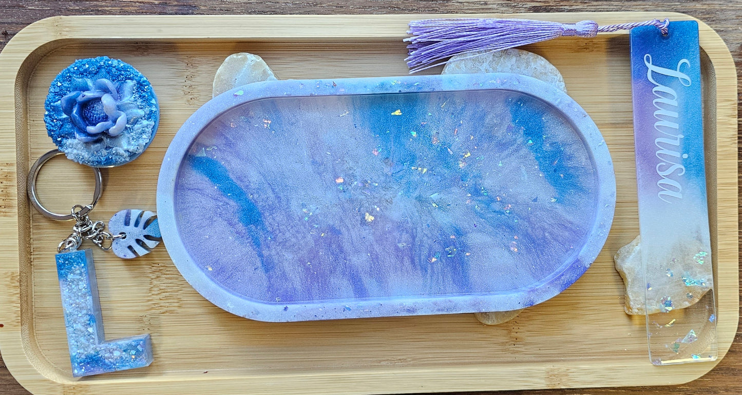 Jewelry trinket tray/ oval tray/ vanity tray/ change tray/flower trays/ Catchall tray