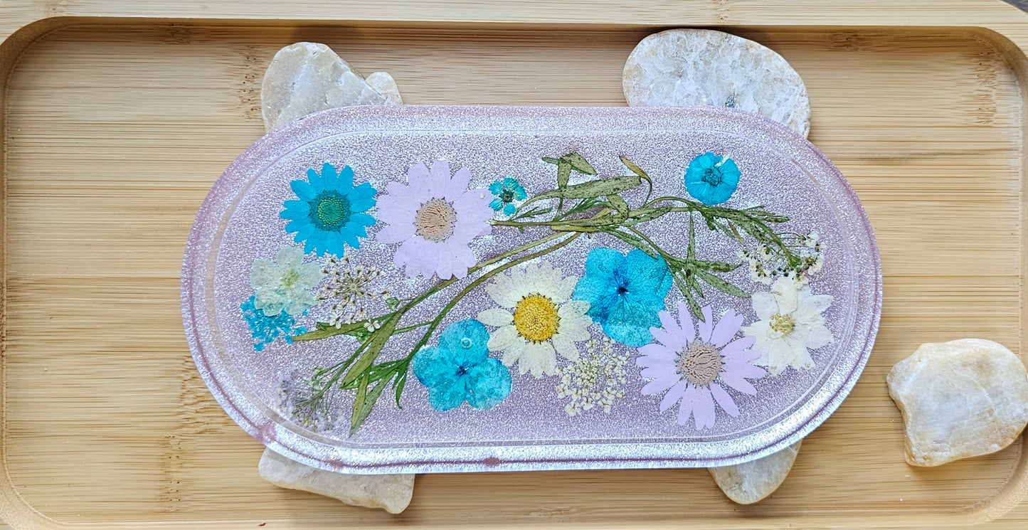 Jewelry trinket tray/ oval tray/ vanity tray/ change tray/flower trays/ Catchall tray