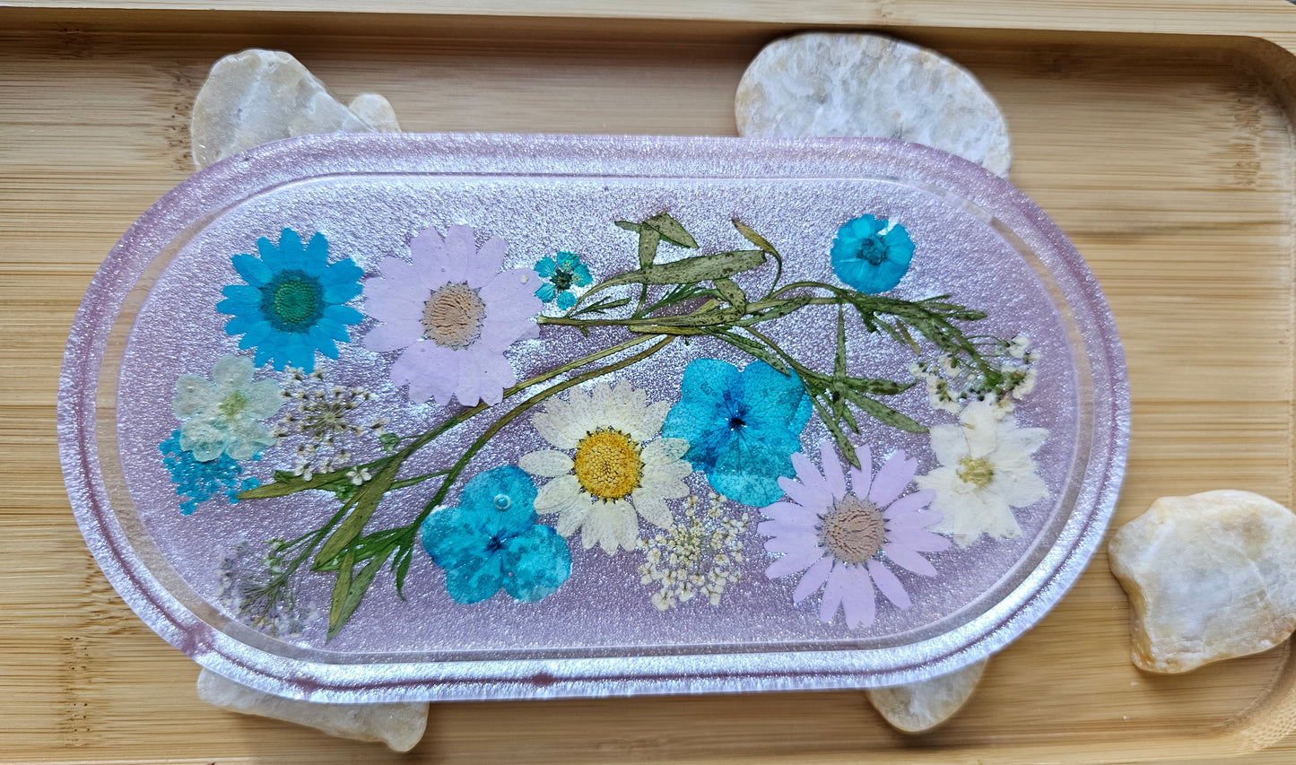Jewelry trinket tray/ oval tray/ vanity tray/ change tray/flower trays/ Catchall tray