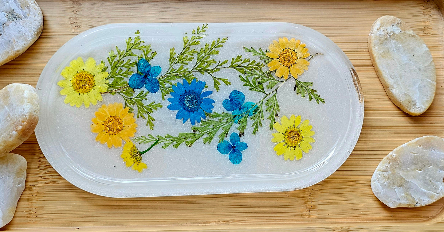 Jewelry trinket tray/ oval tray/ vanity tray/ change tray/flower trays/ Catchall tray