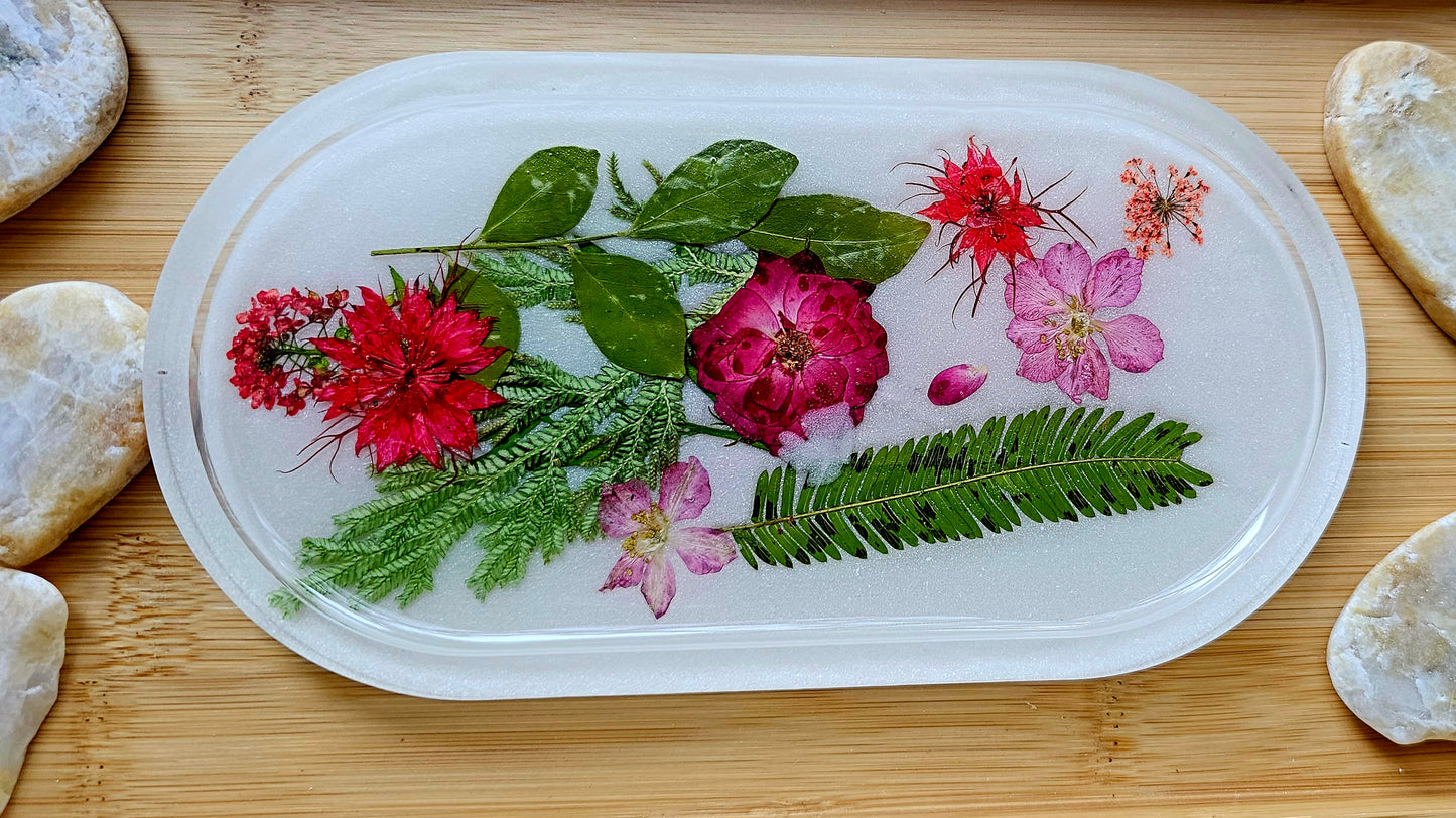Jewelry trinket tray/ oval tray/ vanity tray/ change tray/flower trays/ Catchall tray