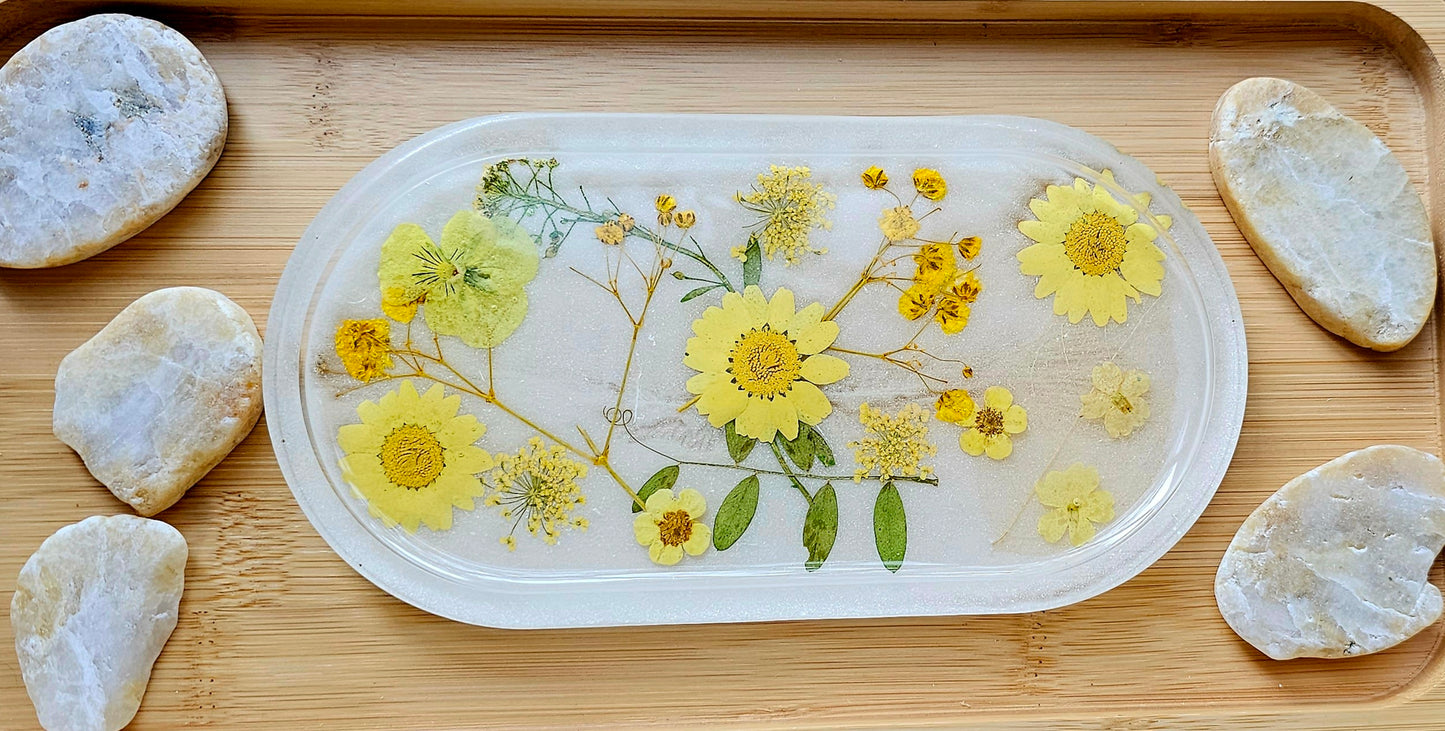 Jewelry trinket tray/ oval tray/ vanity tray/ change tray/flower trays/ Catchall tray