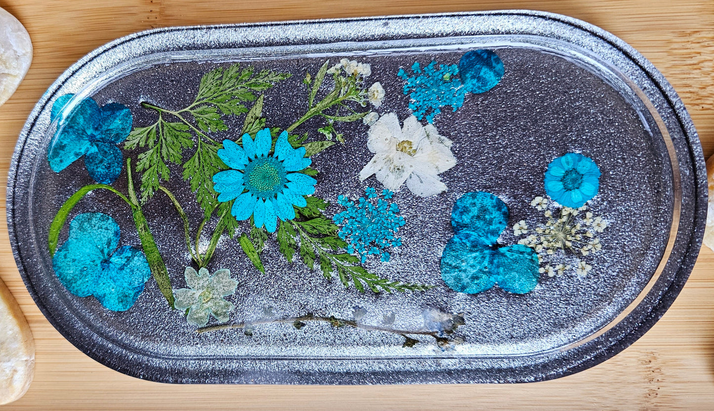 Jewelry trinket tray/ oval tray/ vanity tray/ change tray/flower trays/ Catchall tray