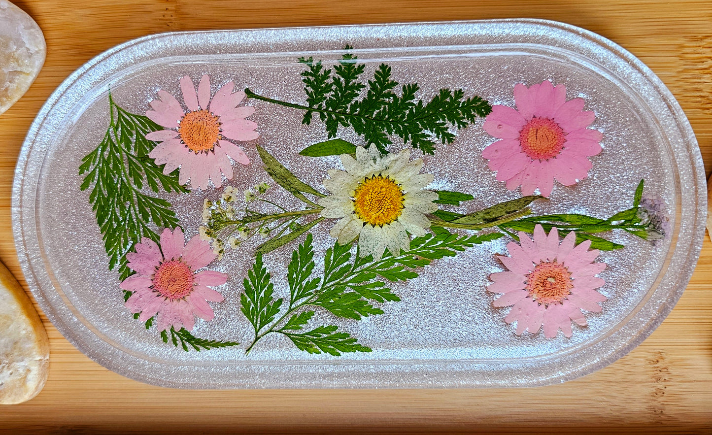 Jewelry trinket tray/ oval tray/ vanity tray/ change tray/flower trays/ Catchall tray