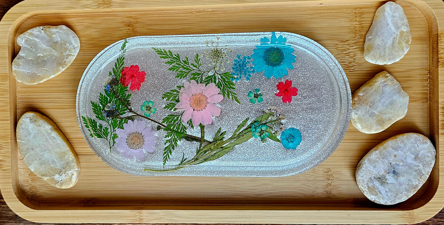 Jewelry trinket tray/ oval tray/ vanity tray/ change tray/flower trays/ Catchall tray