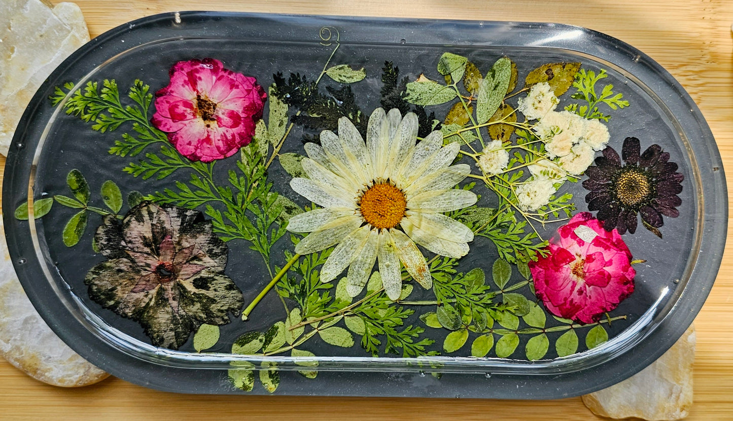 Jewelry trinket tray/ oval tray/ vanity tray/ change tray/flower trays/ Catchall tray