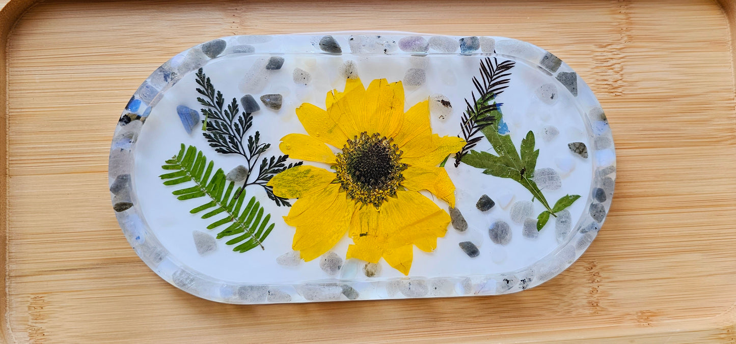 Jewelry trinket tray/ oval tray/ vanity tray/ change tray/flower trays/ Catchall tray