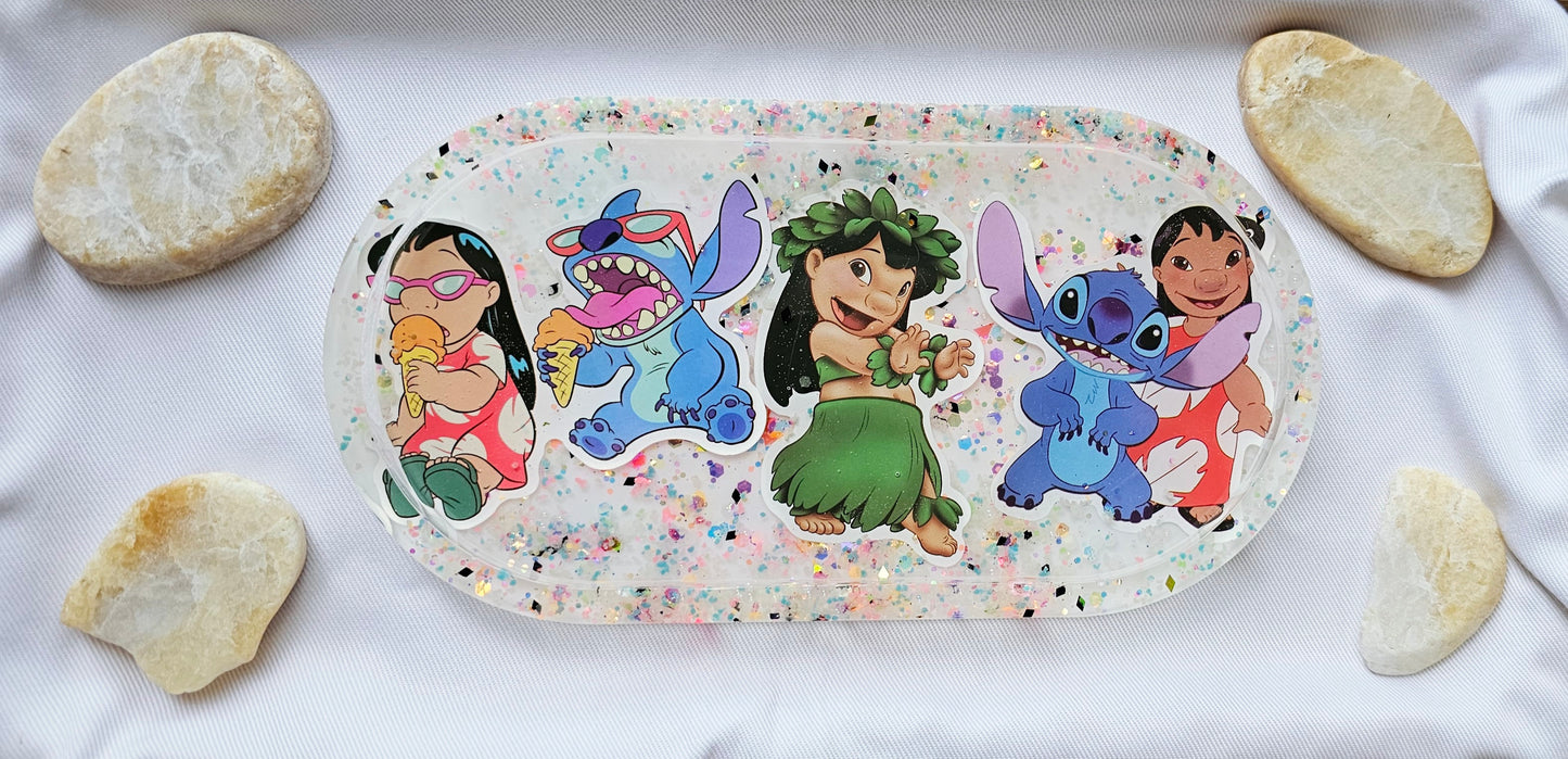 Jewelry trinket tray/ oval tray/ vanity tray/ change tray/flower trays/ Catchall tray