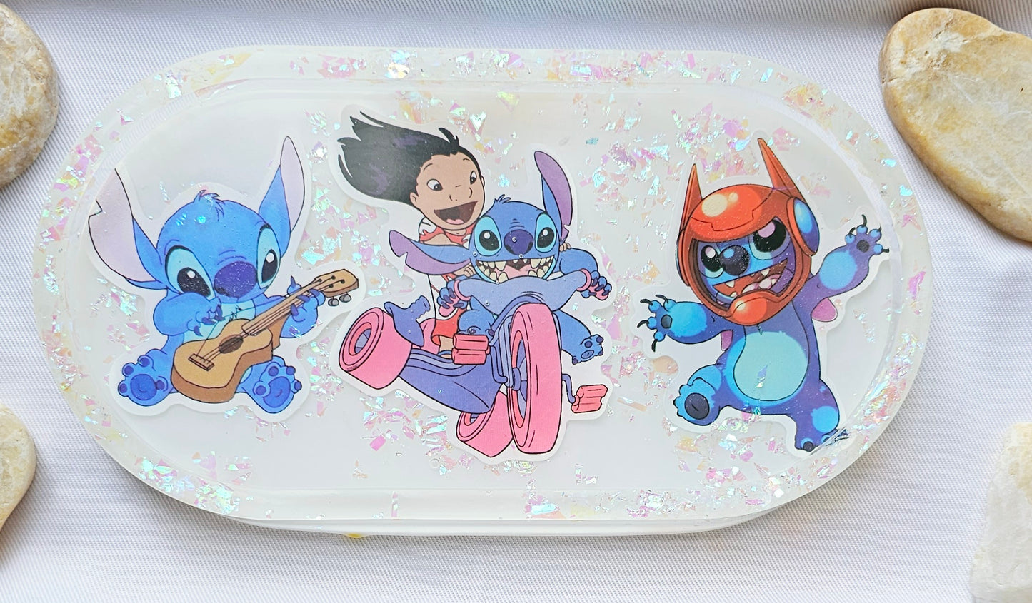 Jewelry trinket tray/ oval tray/ vanity tray/ change tray/flower trays/ Catchall tray