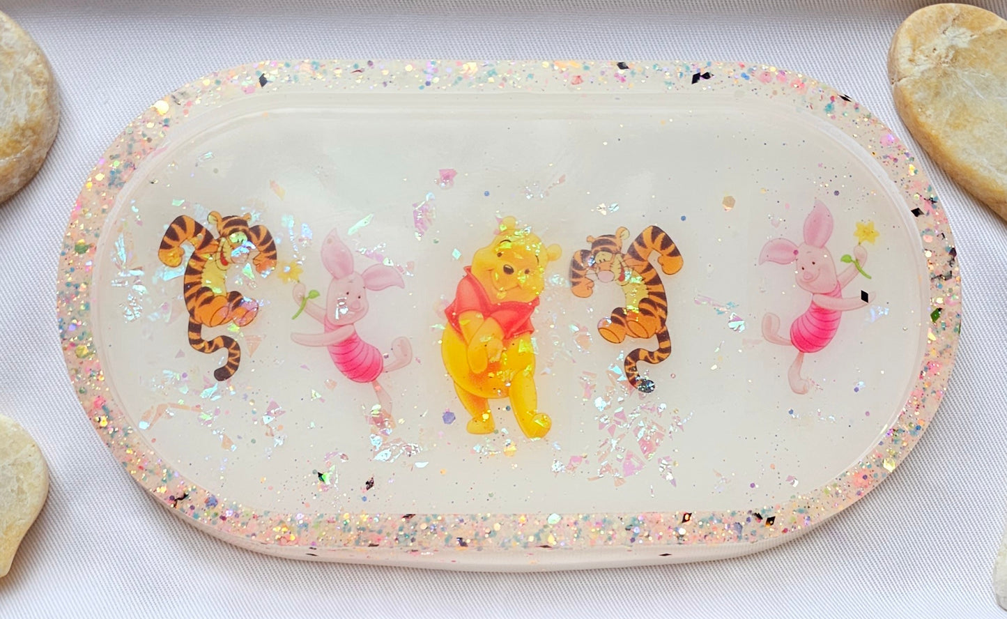 Jewelry trinket tray/ oval tray/ vanity tray/ change tray/flower trays/ Catchall tray