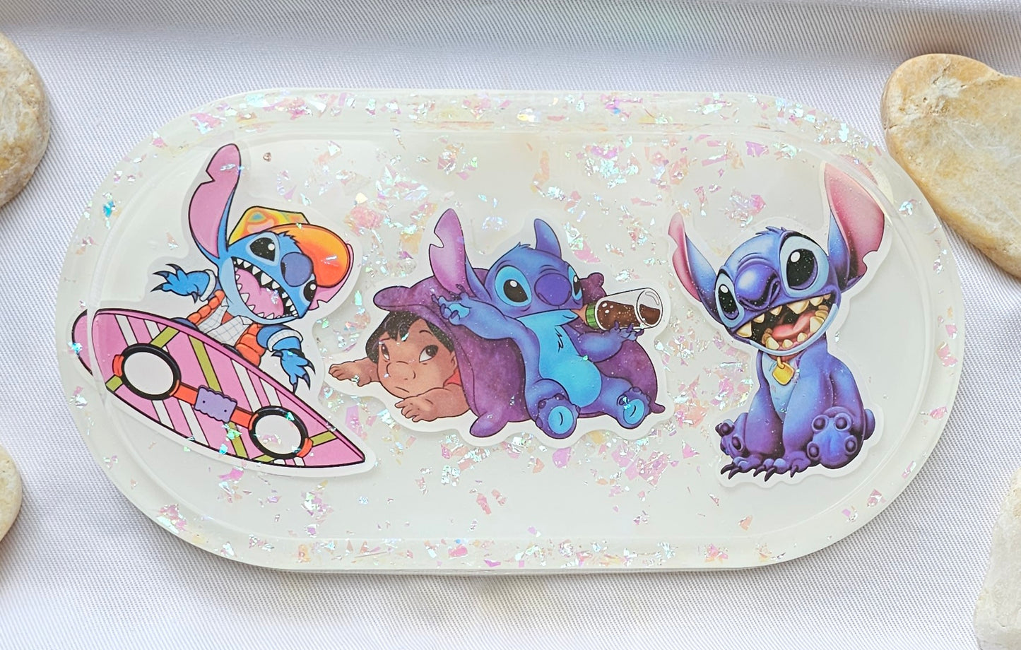Jewelry trinket tray/ oval tray/ vanity tray/ change tray/flower trays/ Catchall tray