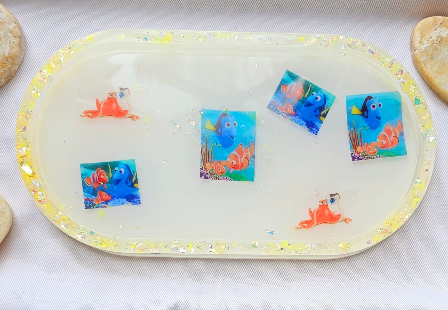 Jewelry trinket tray/ oval tray/ vanity tray/ change tray/flower trays/ Catchall tray