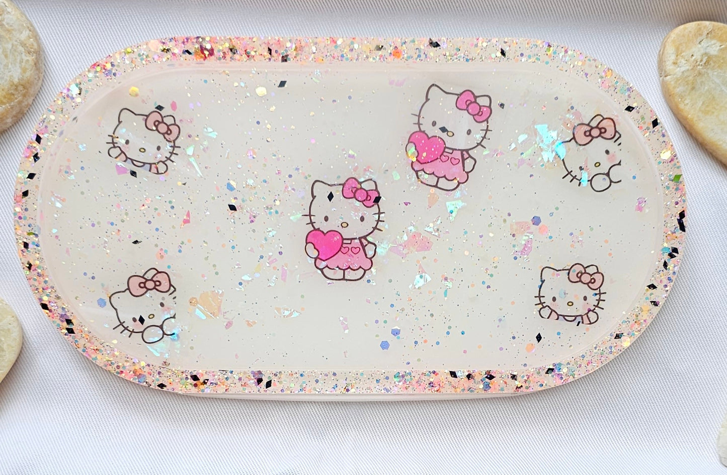 Jewelry trinket tray/ oval tray/ vanity tray/ change tray/flower trays/ Catchall tray