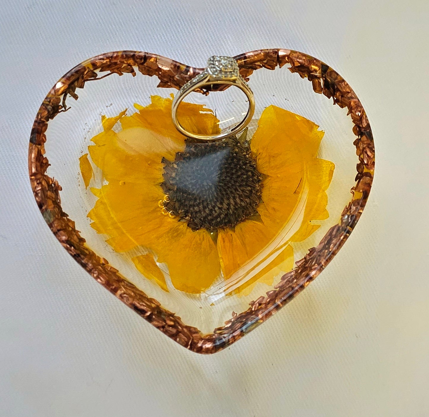 Floral Ring Dish/trinket tray