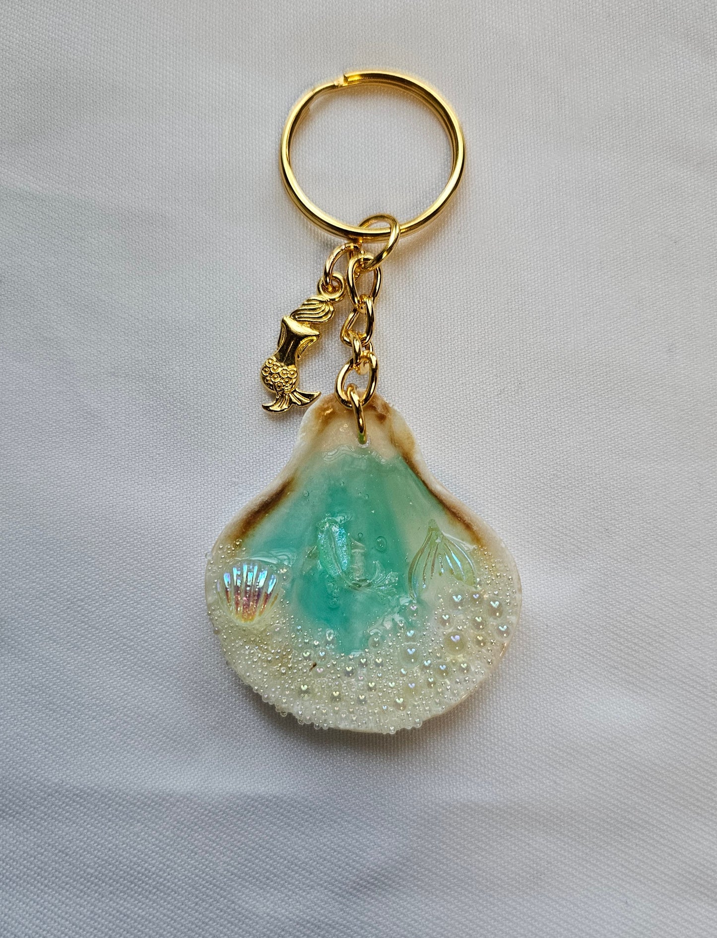 Sea shell keychains