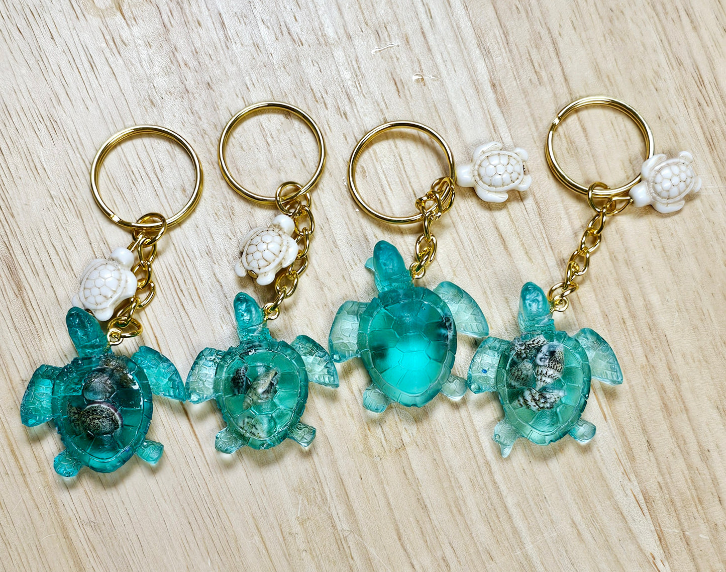 Resin Shark keychain/ with ocean theme beach gift