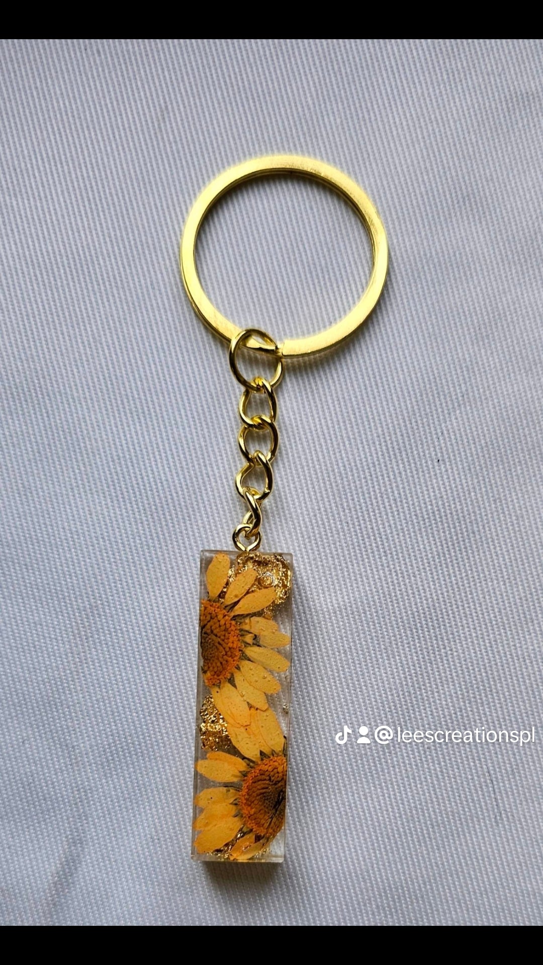 Floral Letter Keychains