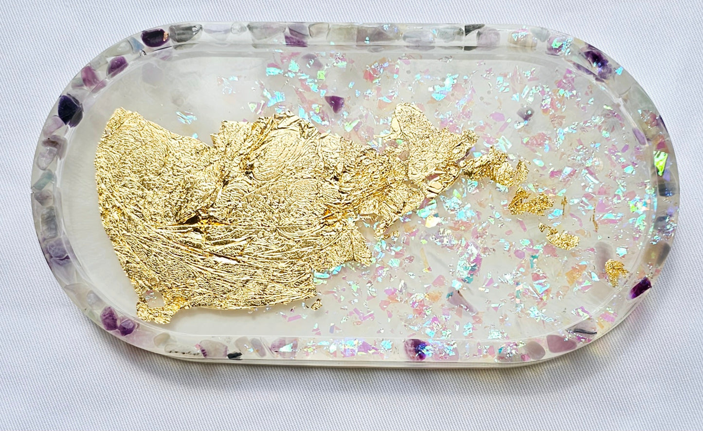 Jewelry trinket tray/ oval tray/ vanity tray/ change tray/flower trays/ Catchall tray
