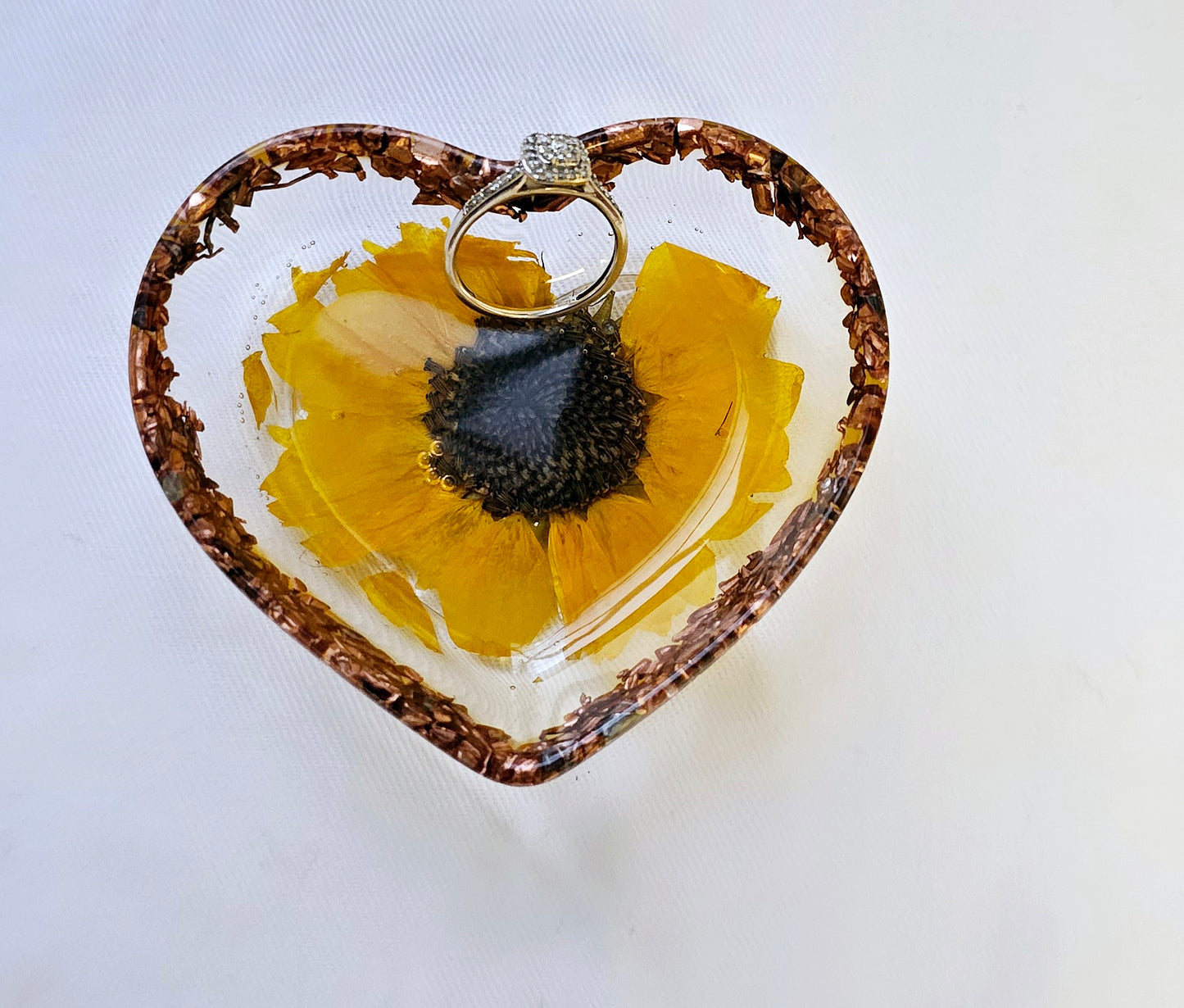 Floral Ring Dish/trinket tray