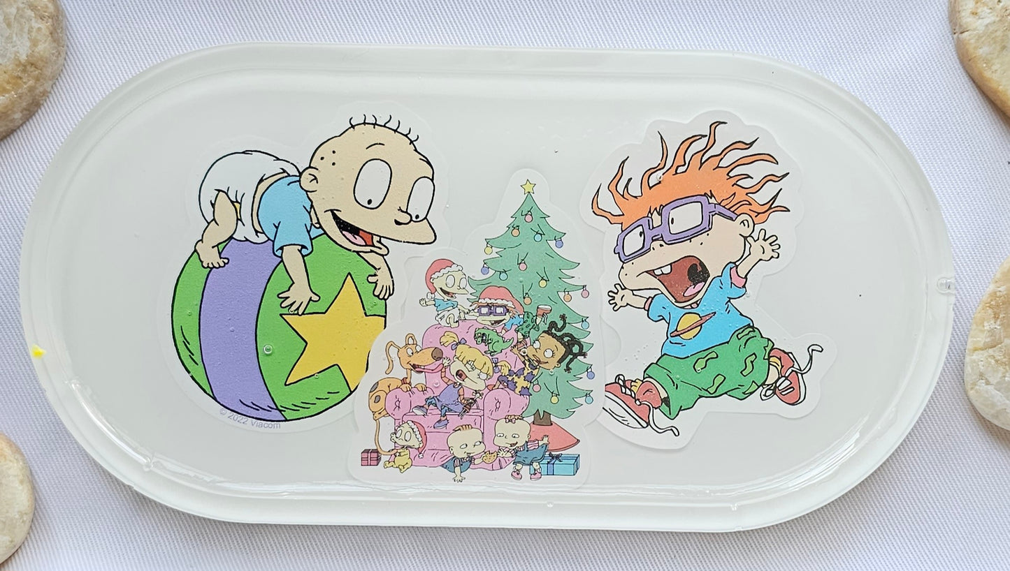 Jewelry trinket tray/ oval tray/ vanity tray/ change tray/flower trays/ Catchall tray