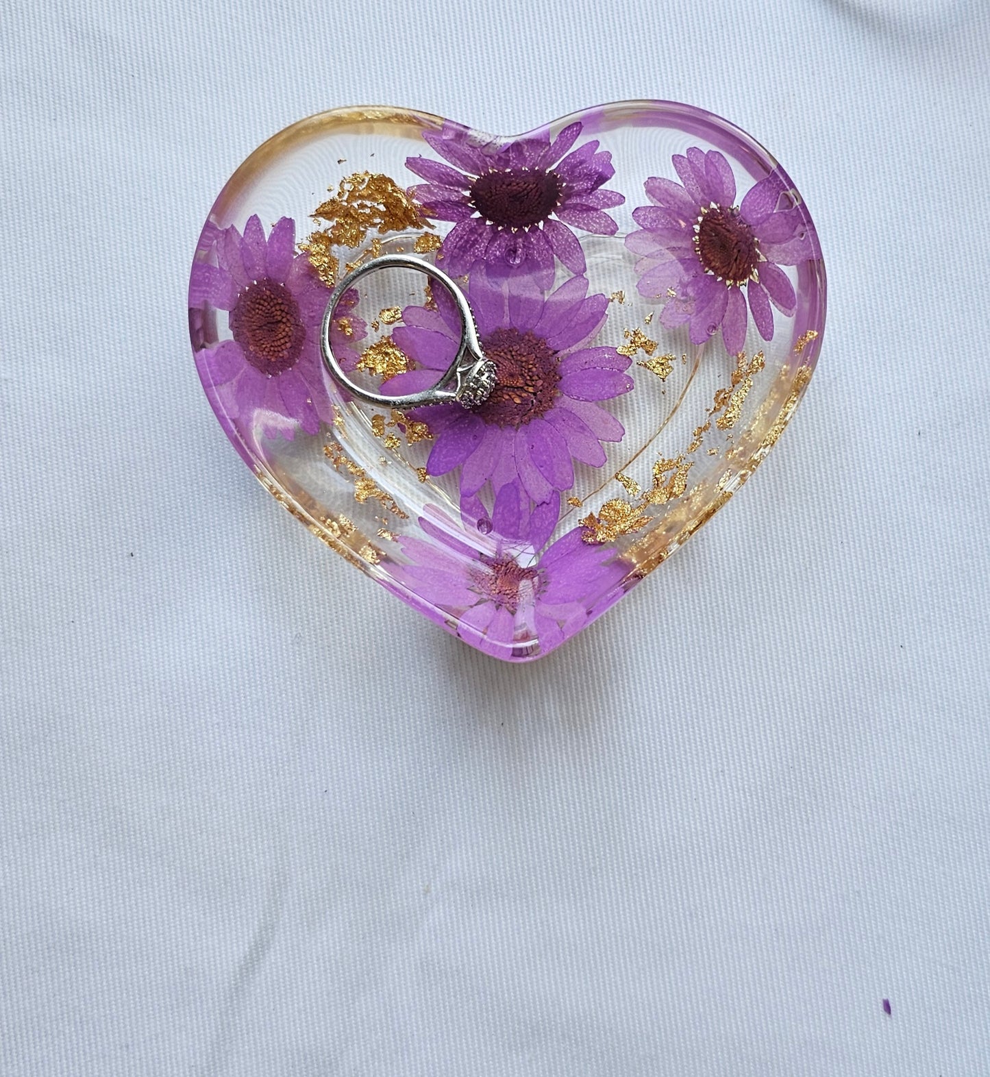 Floral Ring Dish/trinket tray
