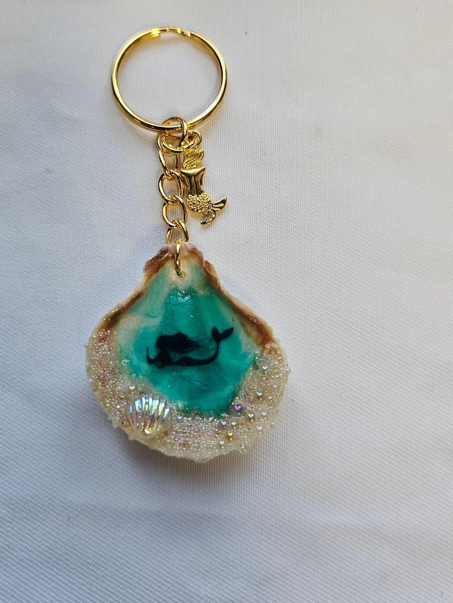 Sea shell keychains