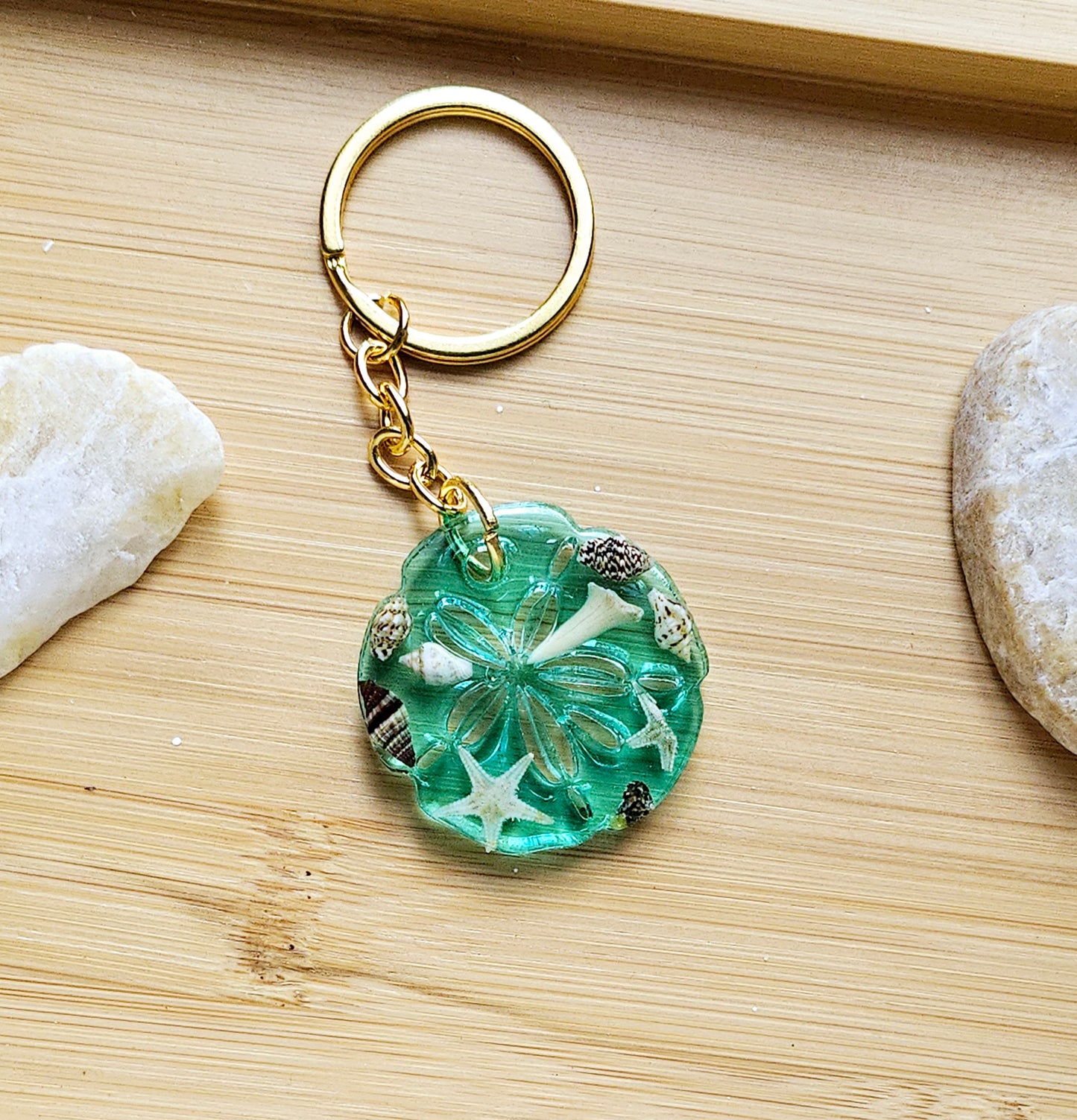 Resin Shark keychain/ with ocean theme beach gift