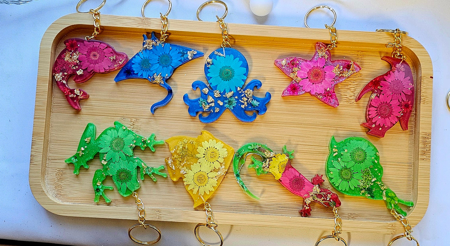 Animal Floral keychains
