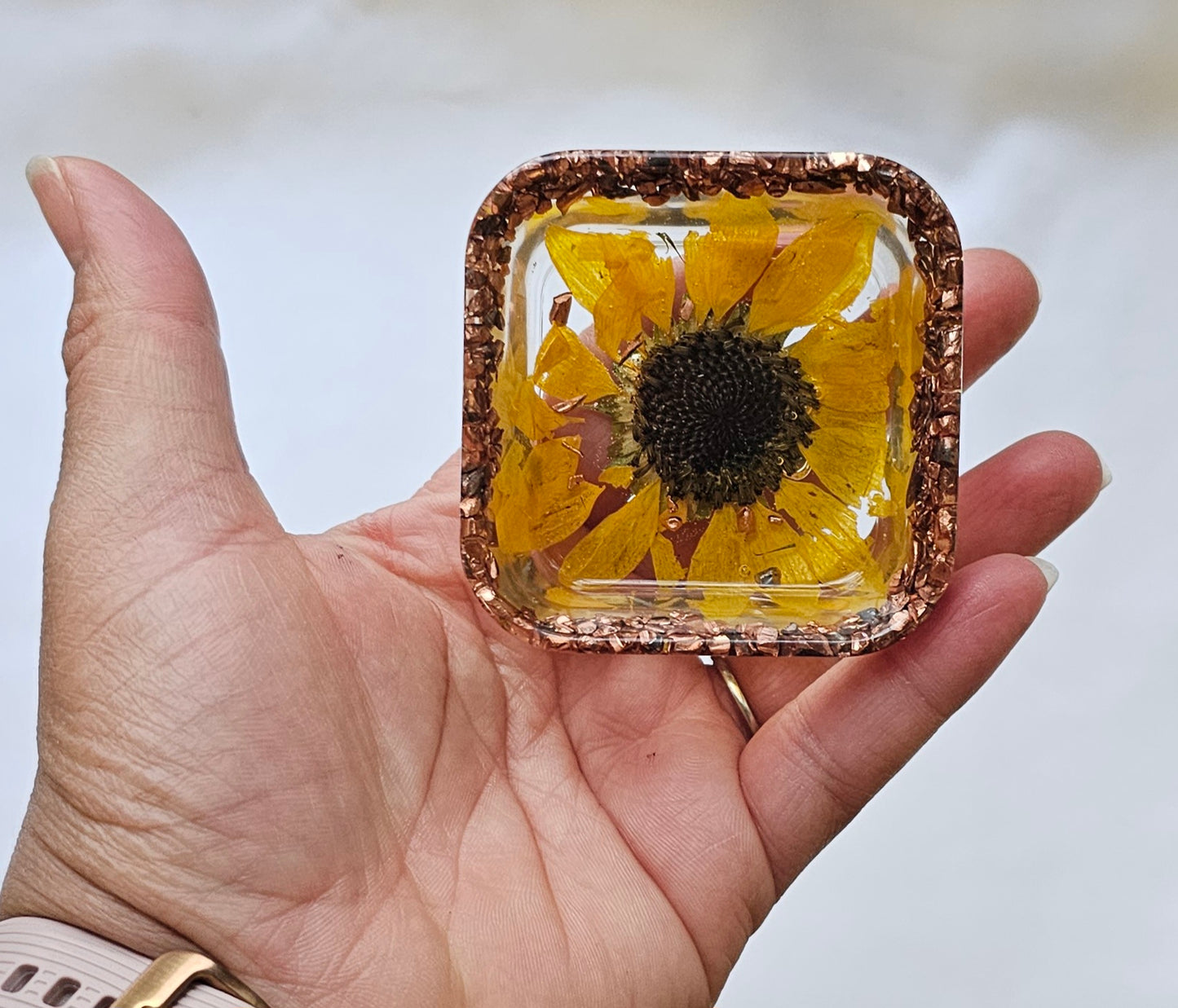 Floral Ring Dish/trinket tray