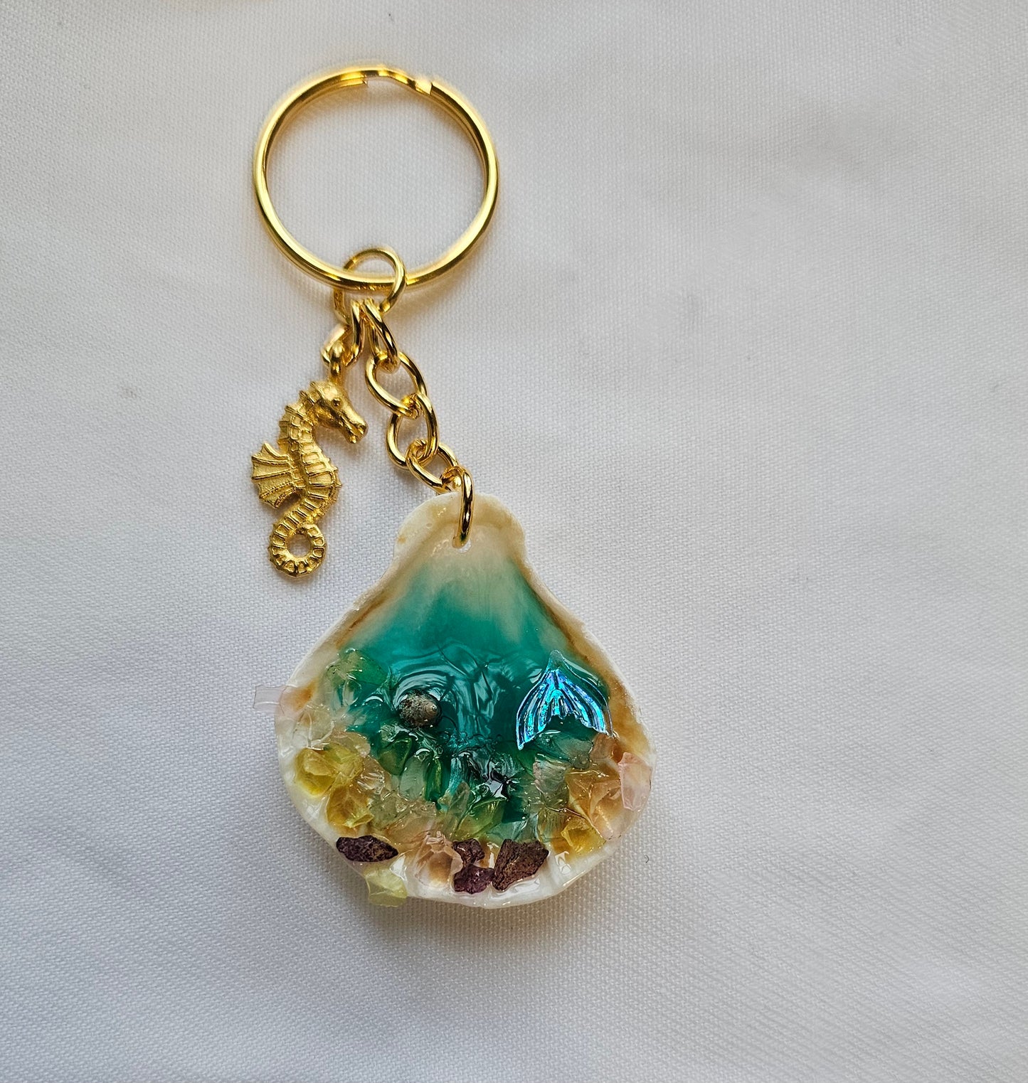 Sea shell keychains