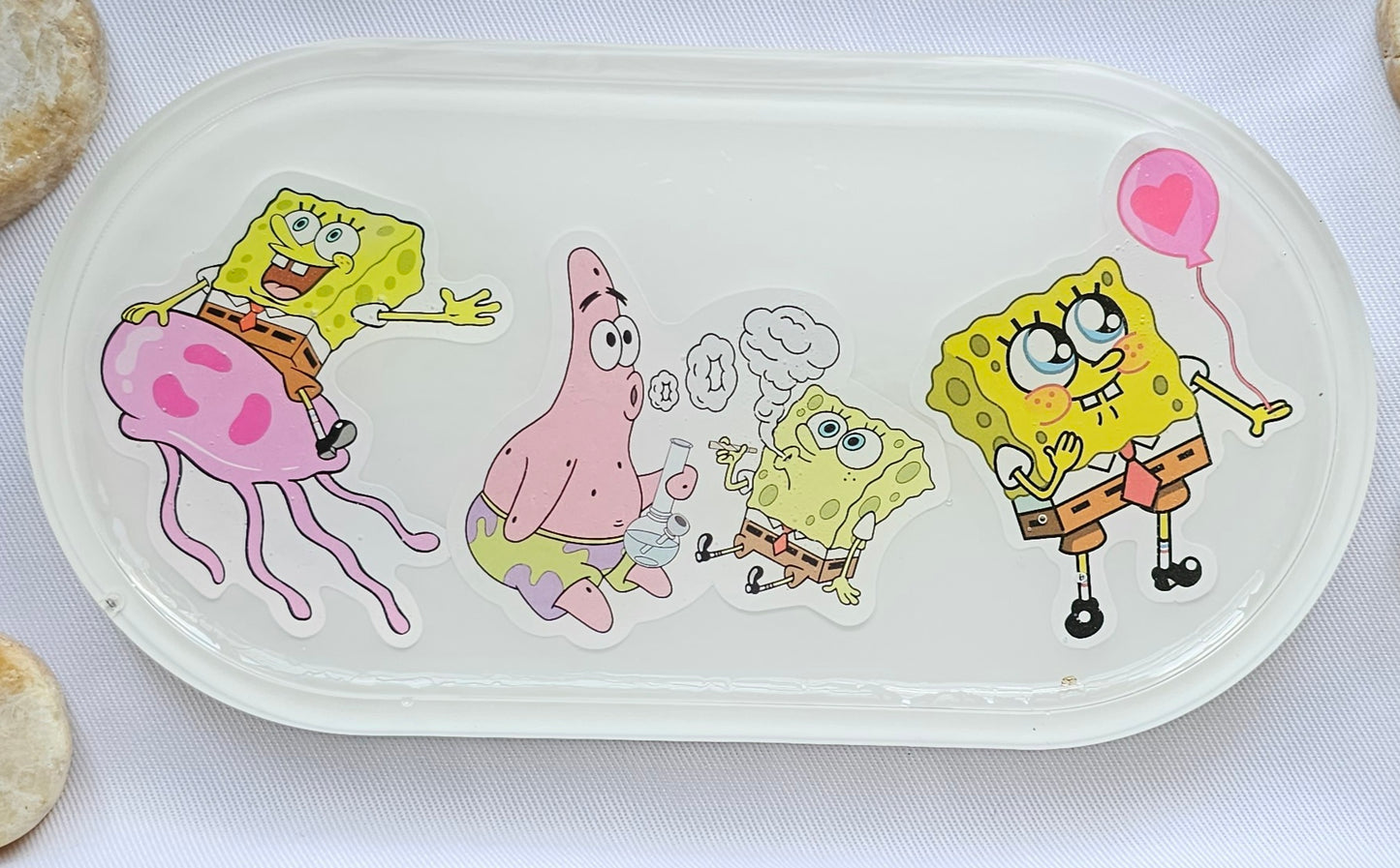 Jewelry trinket tray/ oval tray/ vanity tray/ change tray/flower trays/ Catchall tray