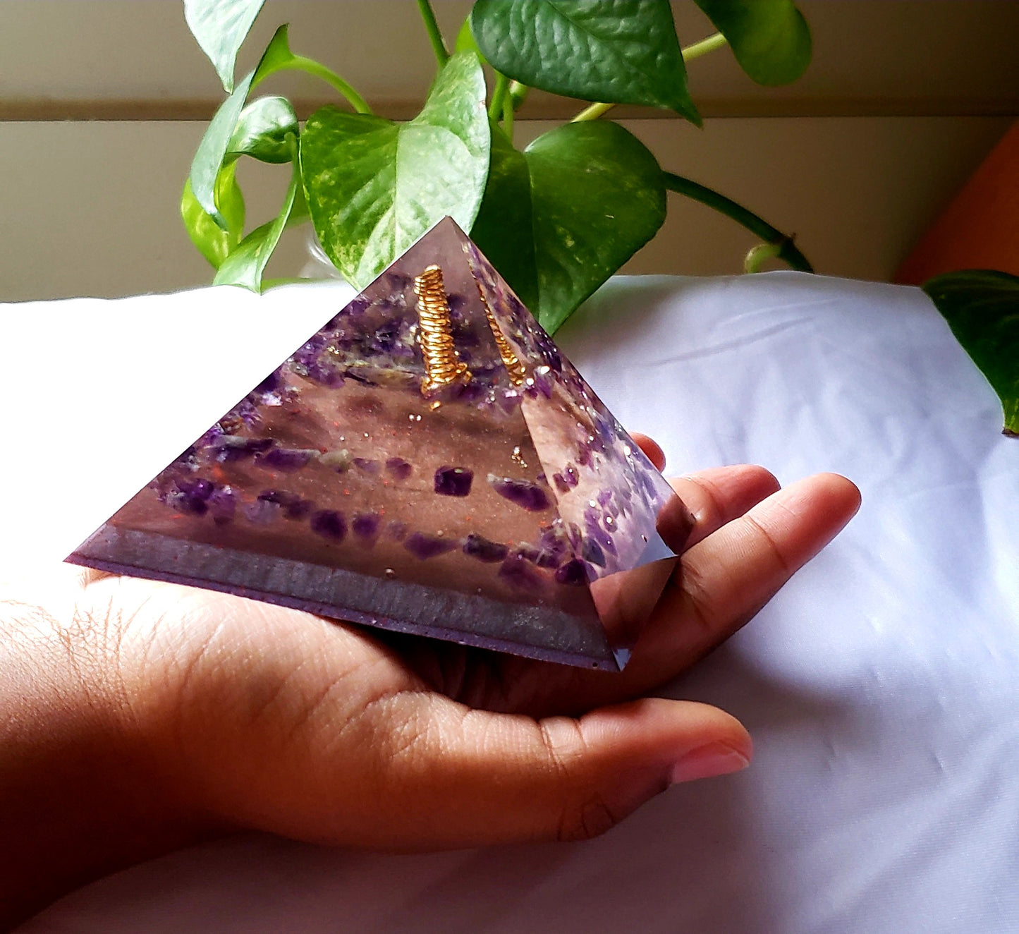 amethyst pyramid