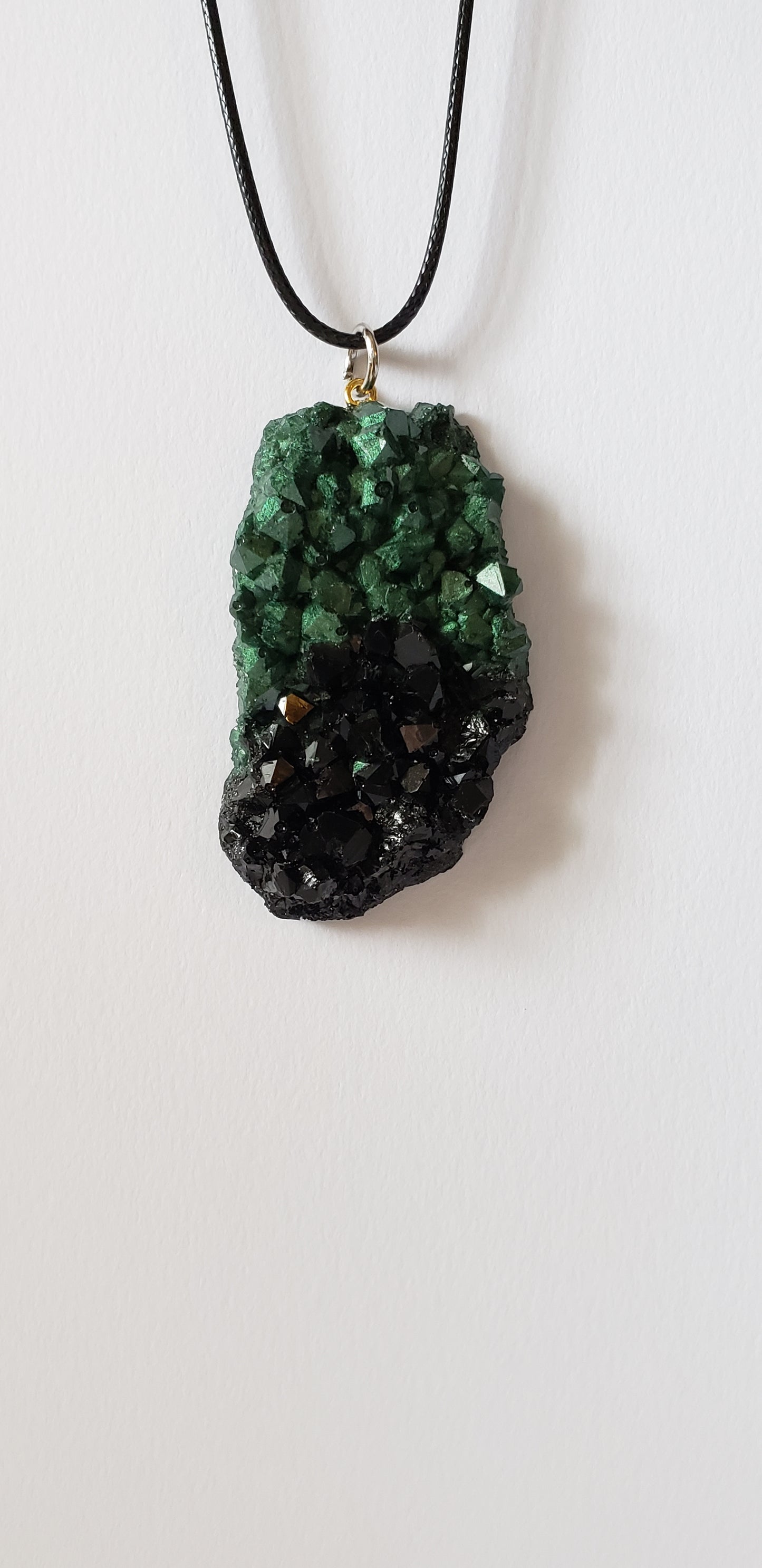 Druzy crystal necklace