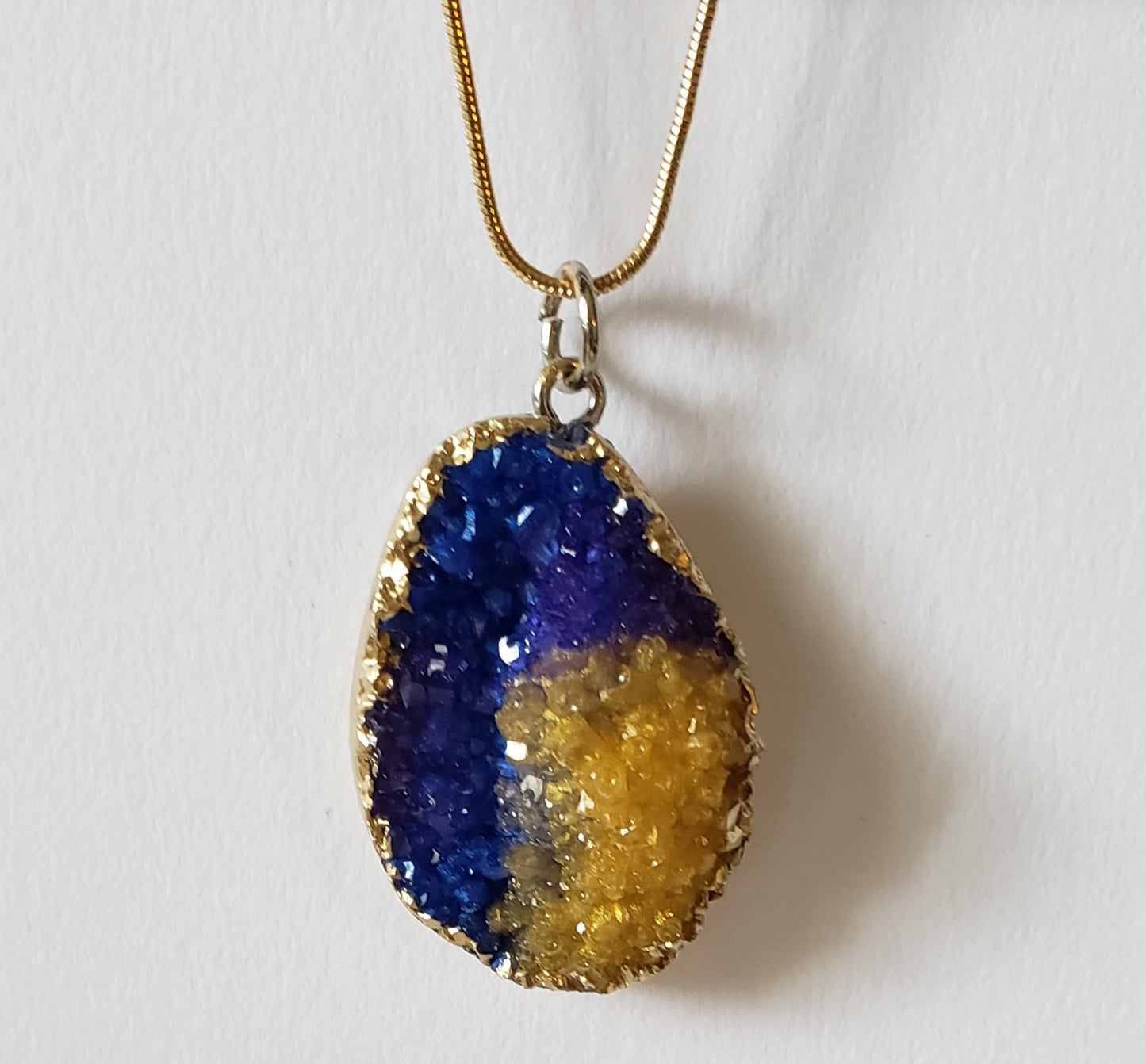 Druzy crystal necklace