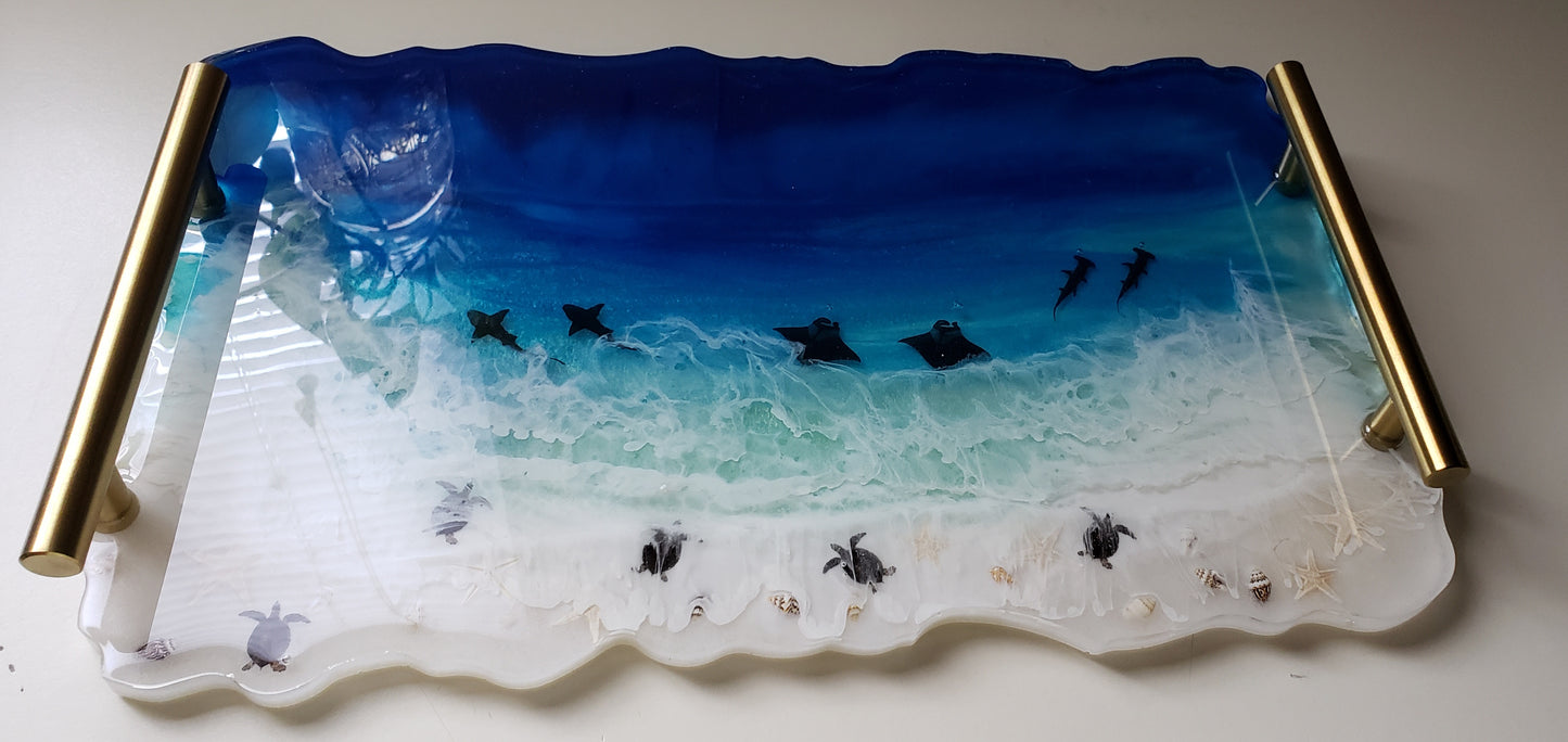 Sea Scape Trays
