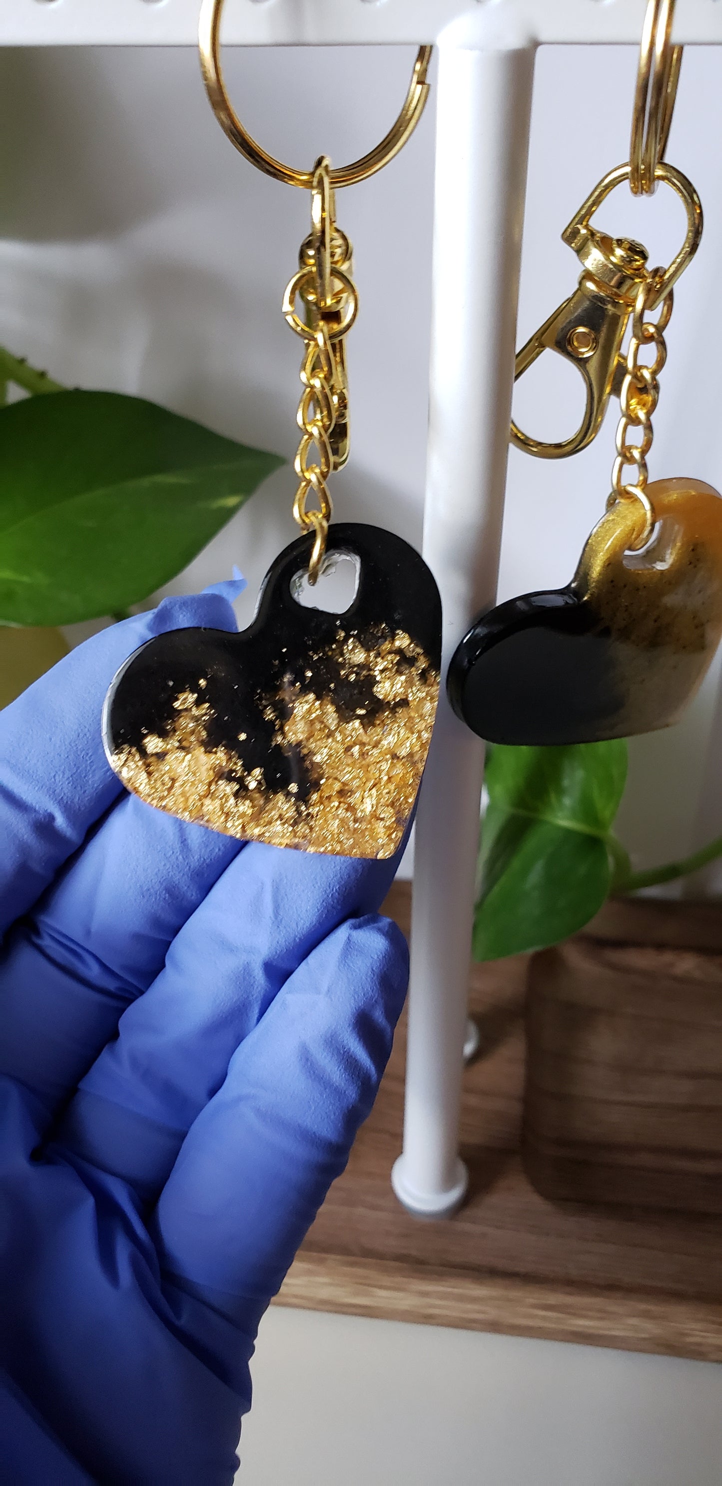 Heart keychains