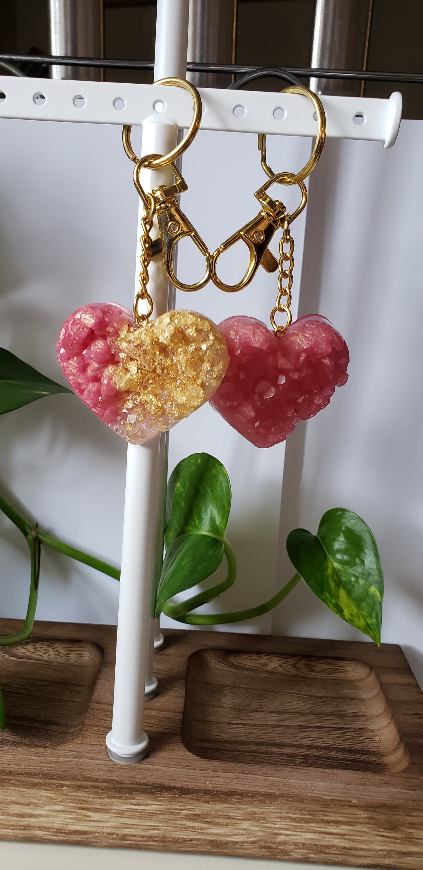 Heart keychains