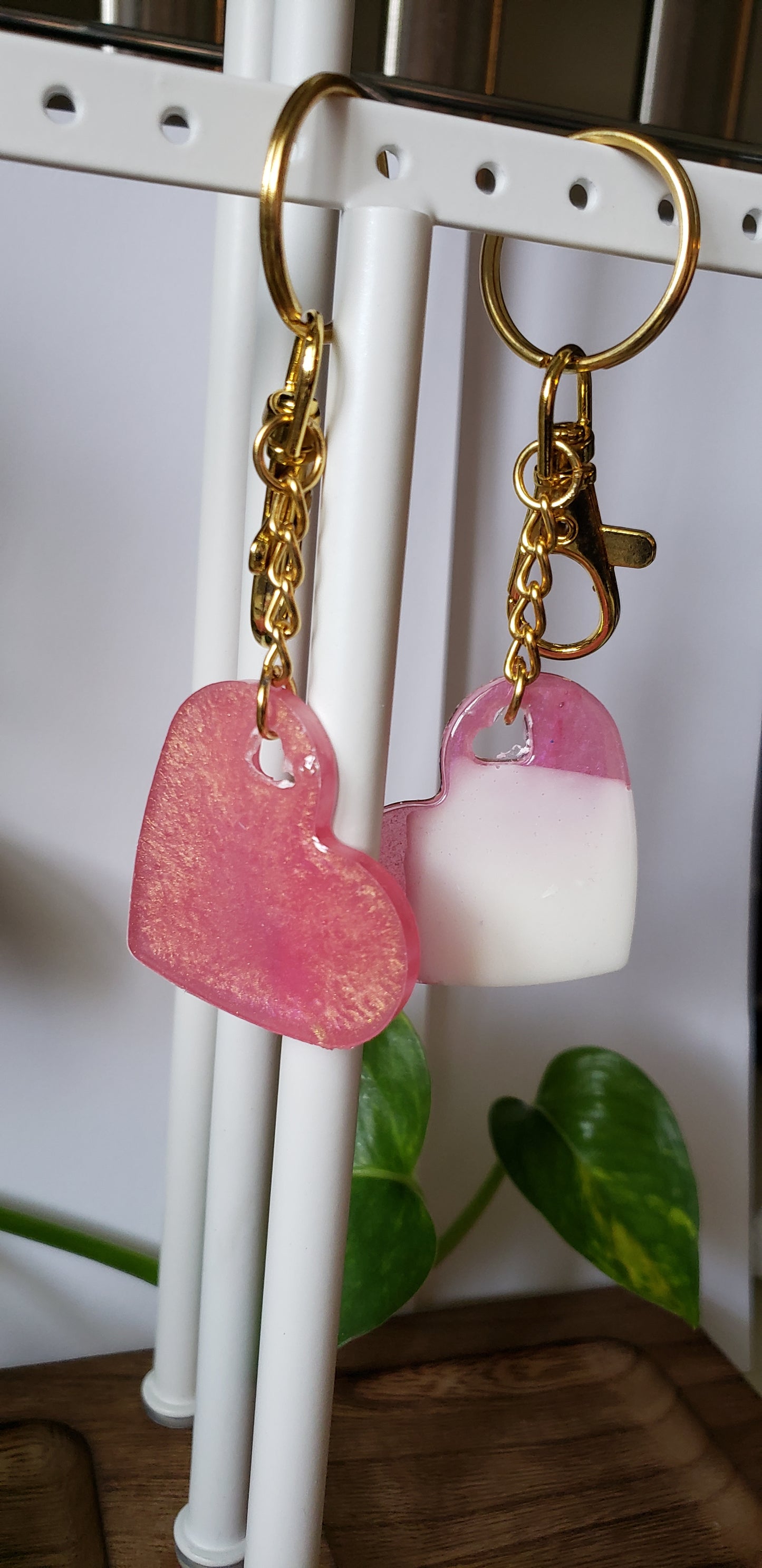 Heart keychains
