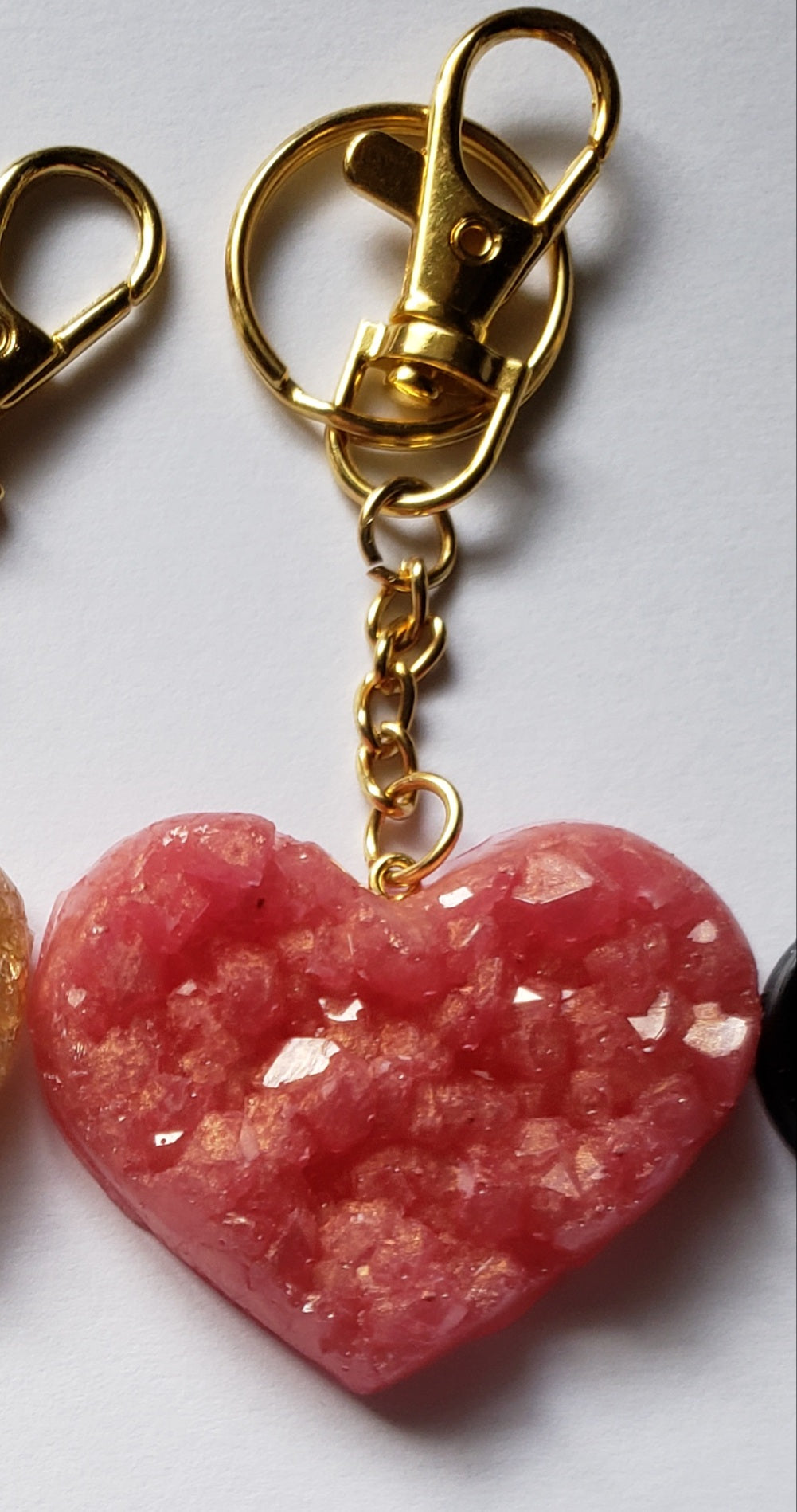 Heart keychains
