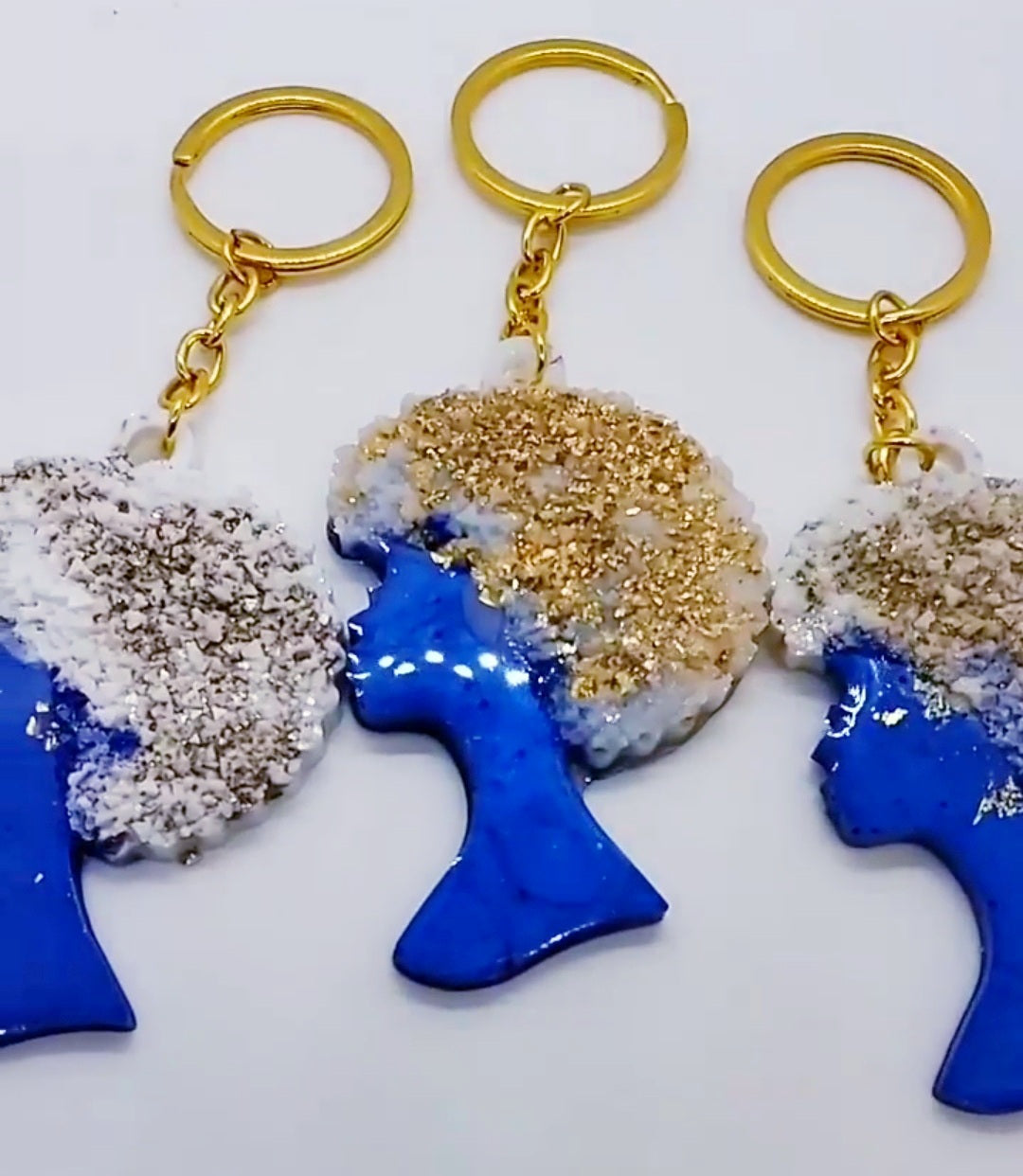 Afro queen keychain