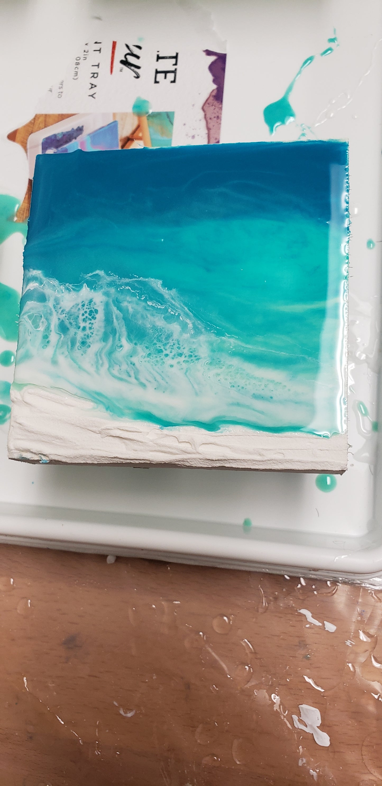 Beach/ocean Resin wall art