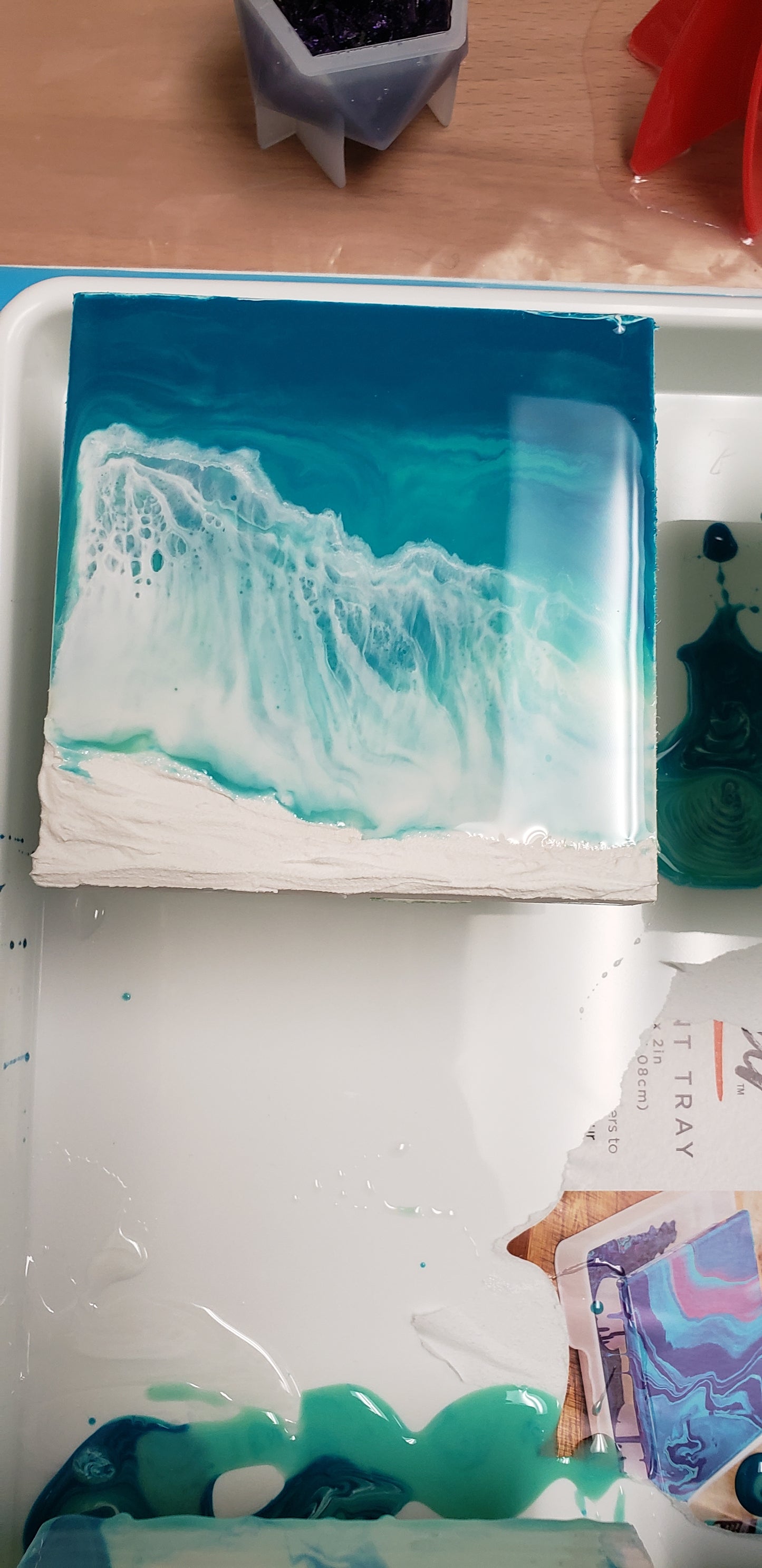 Beach/ocean Resin wall art