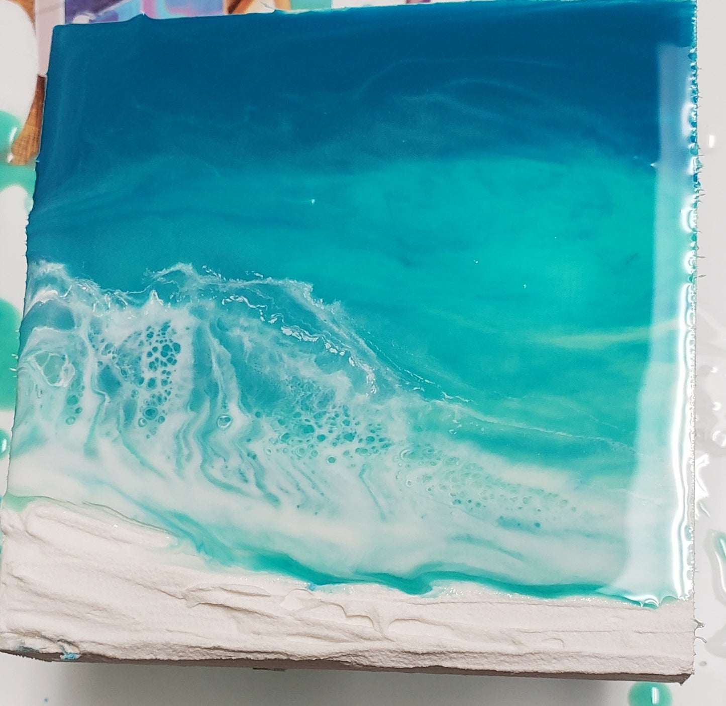 Beach/ocean Resin wall art